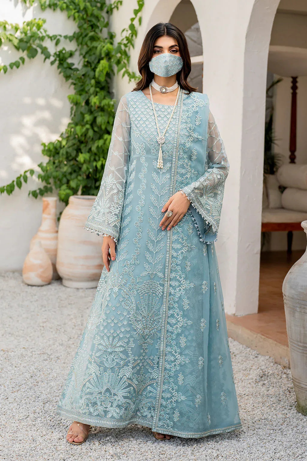 Flossie | Naqsh Formals | S-1405 (A) - Aqsa Fabrics