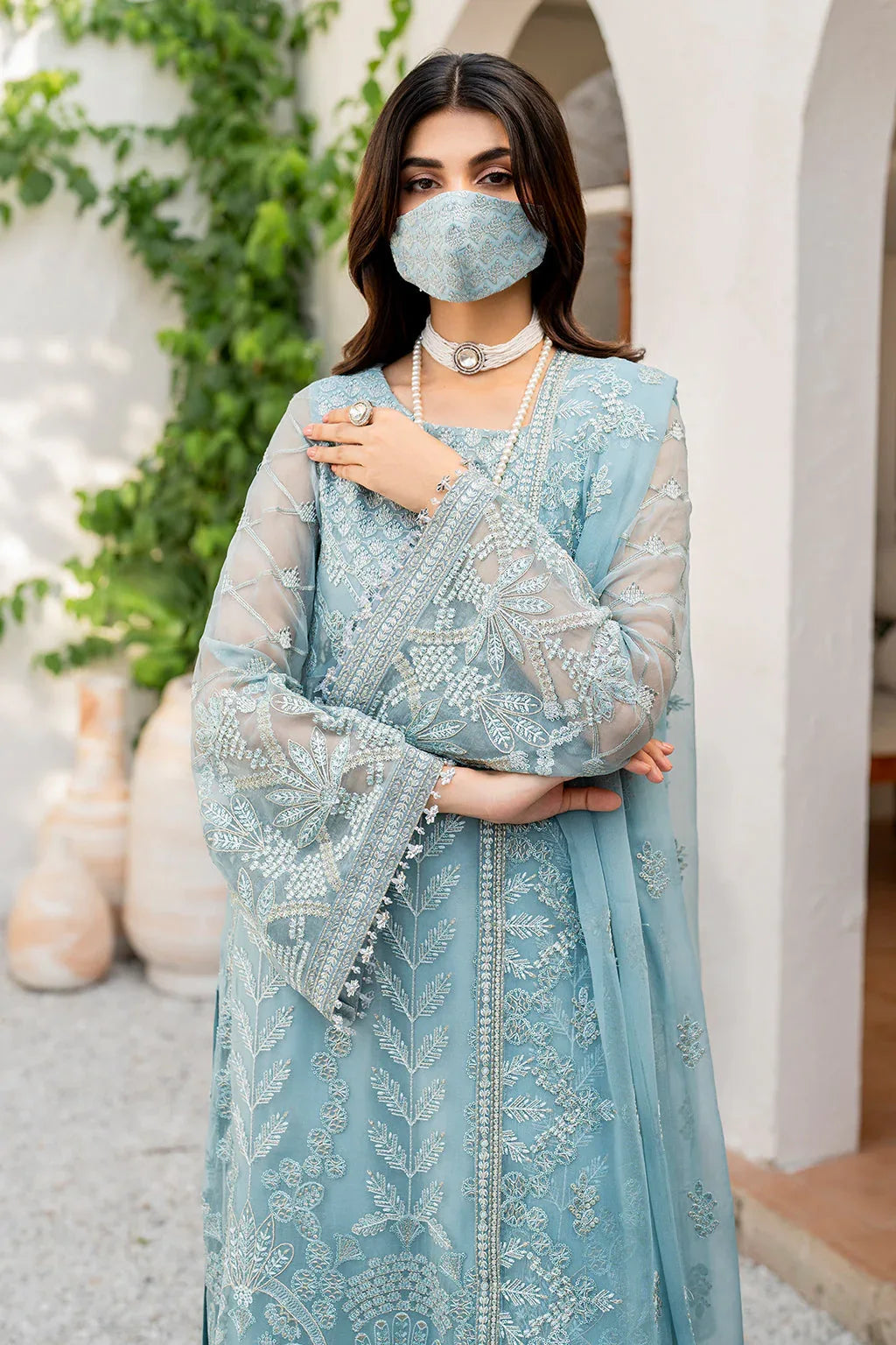 Flossie | Naqsh Formals | S-1405 (A) - Aqsa Fabrics