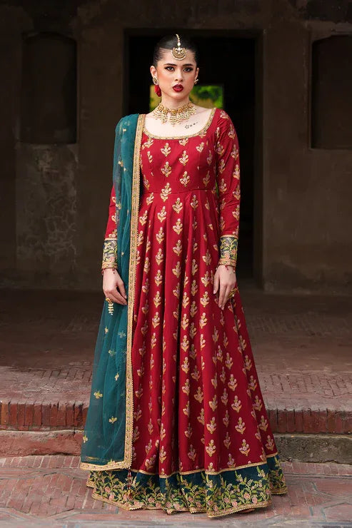 Saad Shaikh | Zaria Festive Pret 25 | SCARLET - Aqsa Fabrics