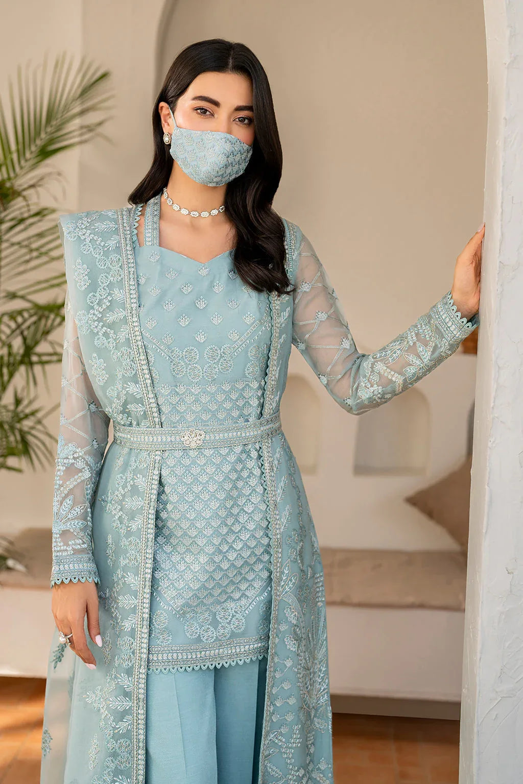 Flossie | Naqsh Formals | S-1405 (B) - Aqsa Fabrics