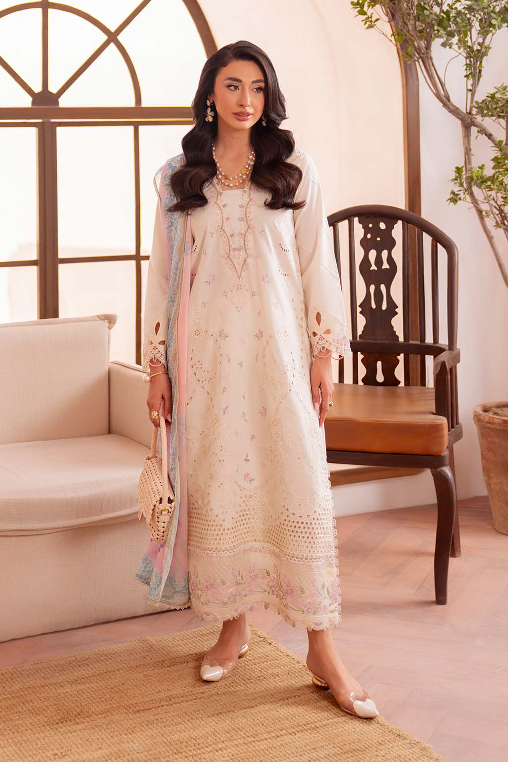 Neeshay | Symphony Luxury Lawn | LUMEN - Aqsa Fabrics