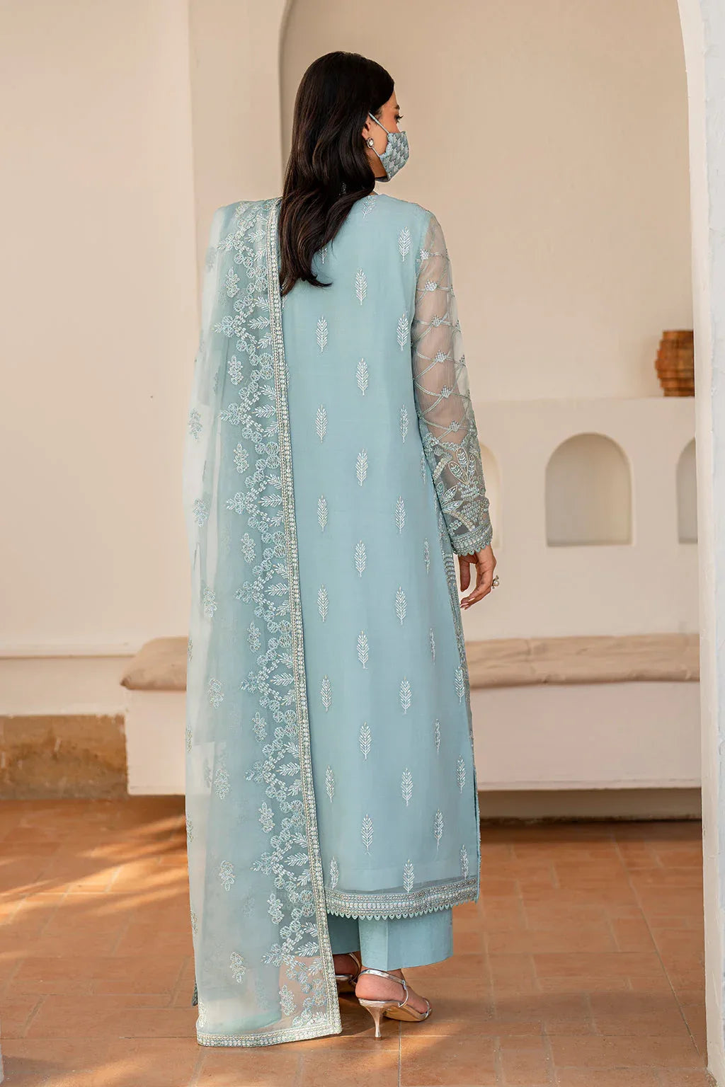 Flossie | Naqsh Formals | S-1405 (B) - Aqsa Fabrics