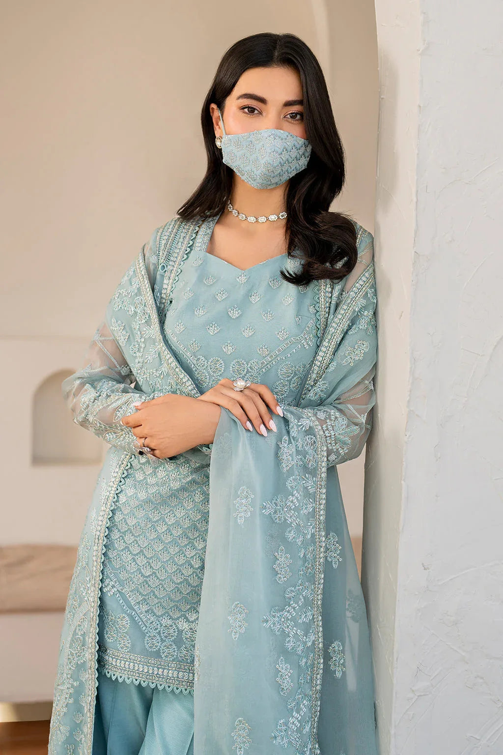 Flossie | Naqsh Formals | S-1405 (B) - Aqsa Fabrics