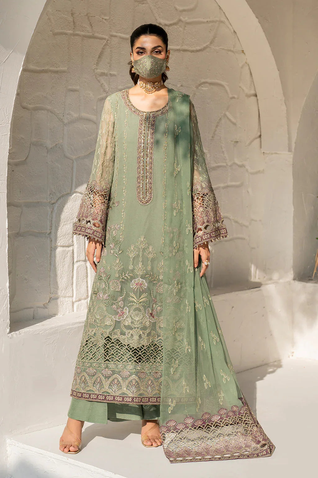 Flossie | Naqsh Formals | S-1406 - Aqsa Fabrics