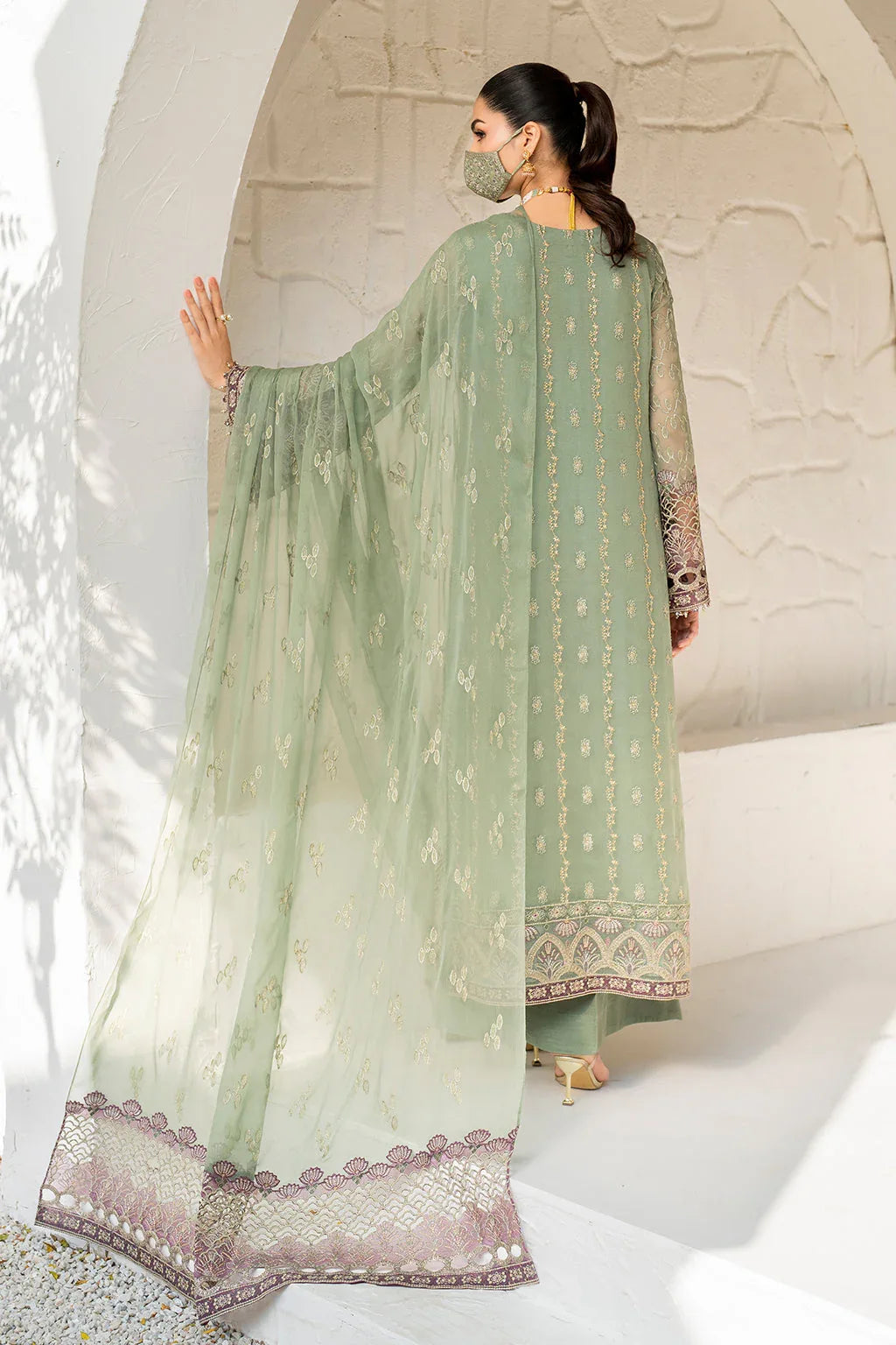 Flossie | Naqsh Formals | S-1406 - Aqsa Fabrics