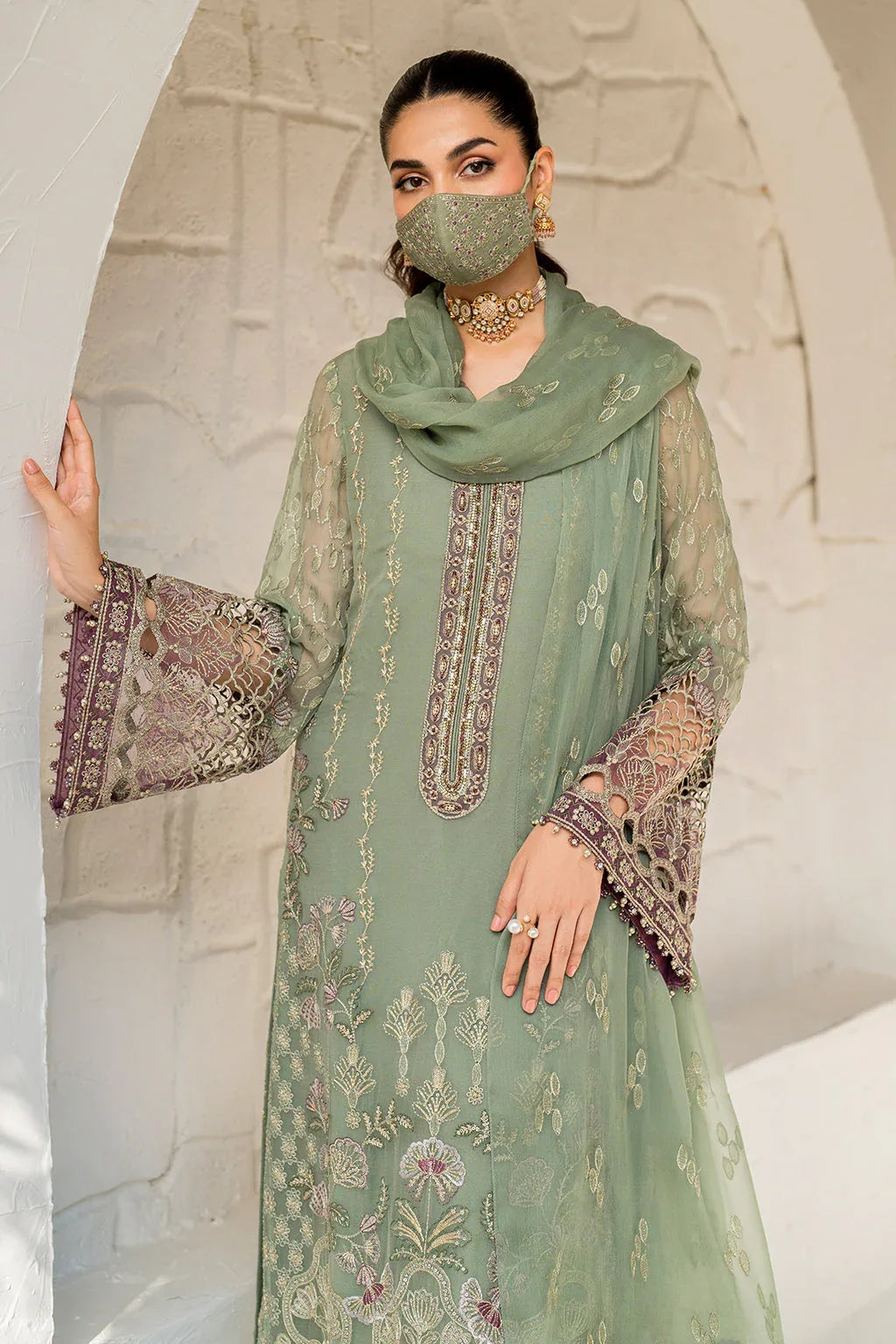 Flossie | Naqsh Formals | S-1406 - Aqsa Fabrics