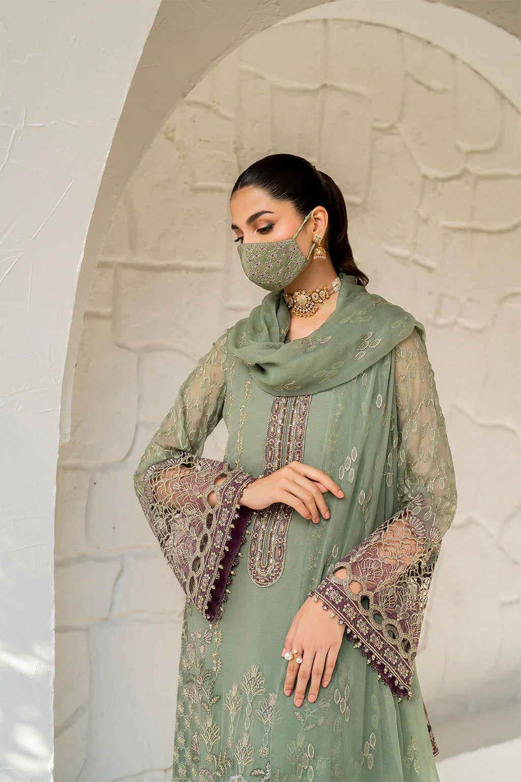 Flossie | Naqsh Formals | S-1406 - Aqsa Fabrics