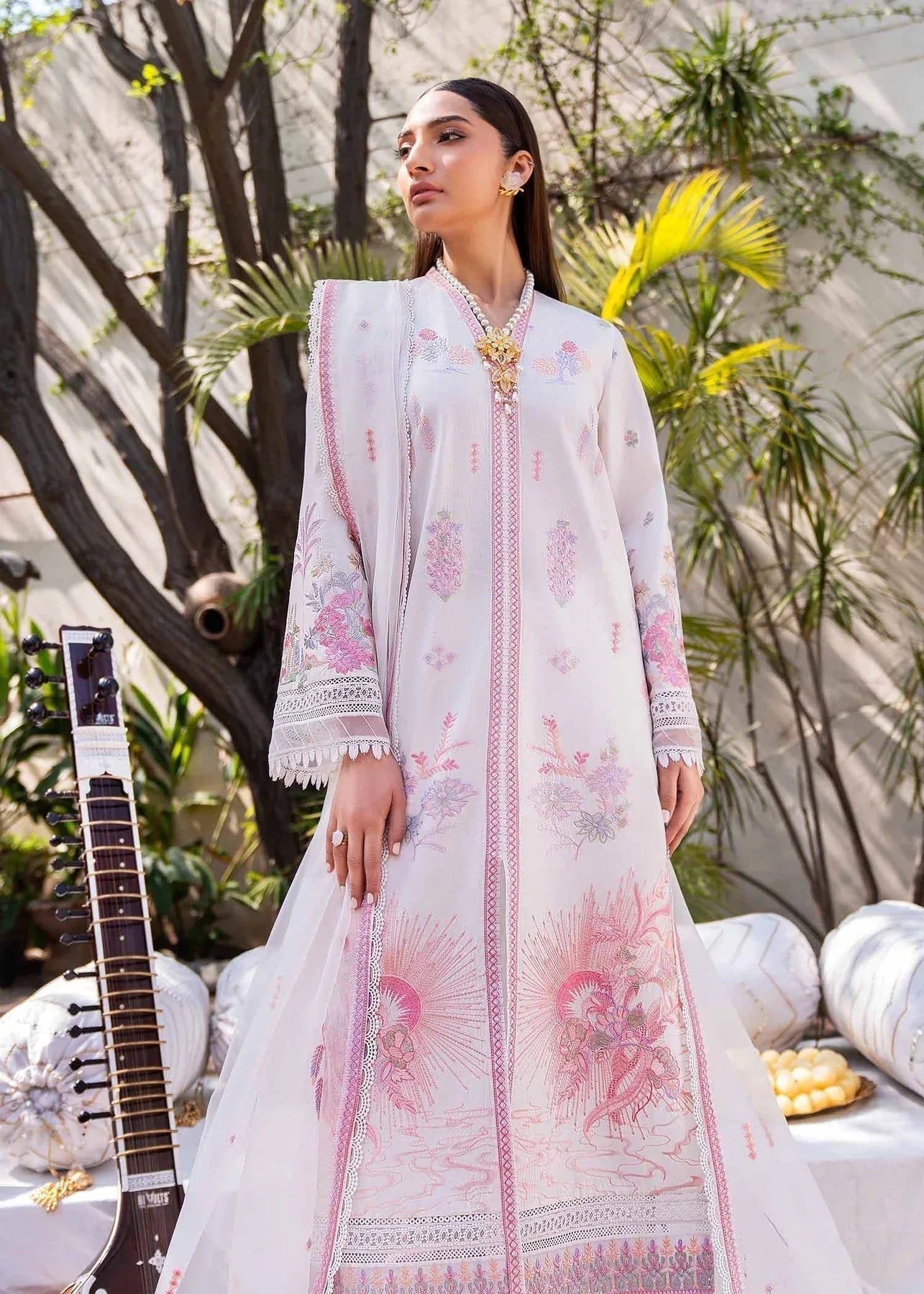 Akbar Aslam | Pret Lawn | VOLUPTE - Aqsa Fabrics