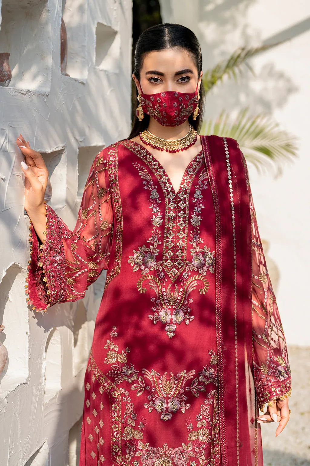 Flossie | Naqsh Formals | S-1402 (A) - Aqsa Fabrics