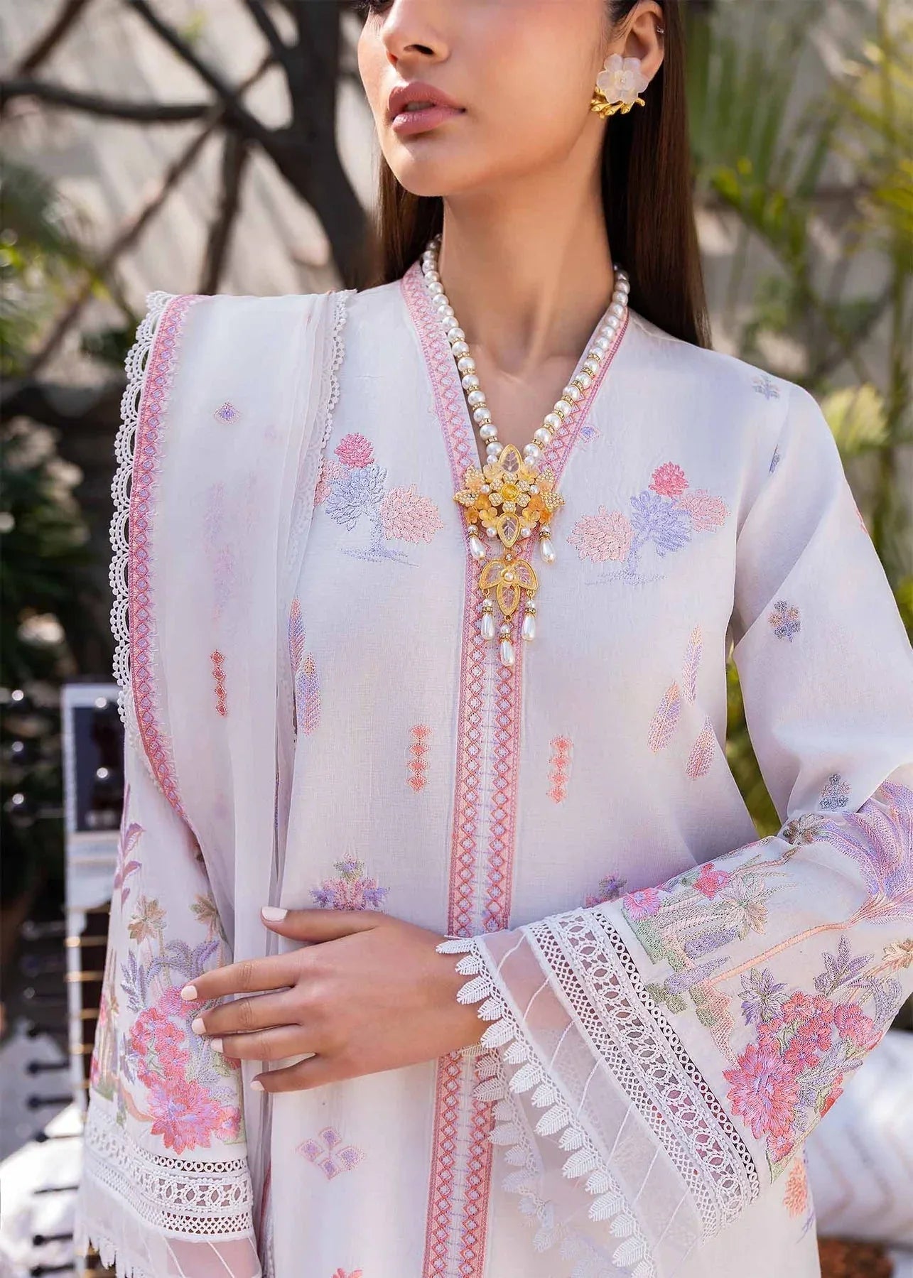 Akbar Aslam | Pret Lawn | VOLUPTE - Aqsa Fabrics