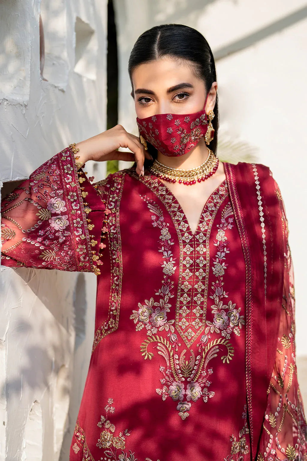 Flossie | Naqsh Formals | S-1402 (A) - Aqsa Fabrics