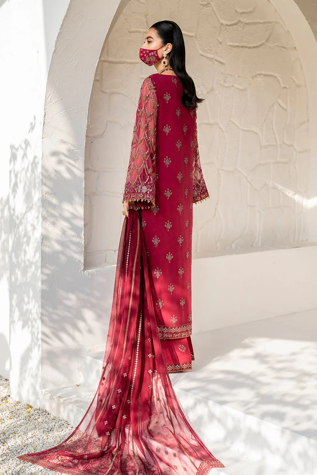 Flossie | Naqsh Formals | S-1402 (A) - Aqsa Fabrics