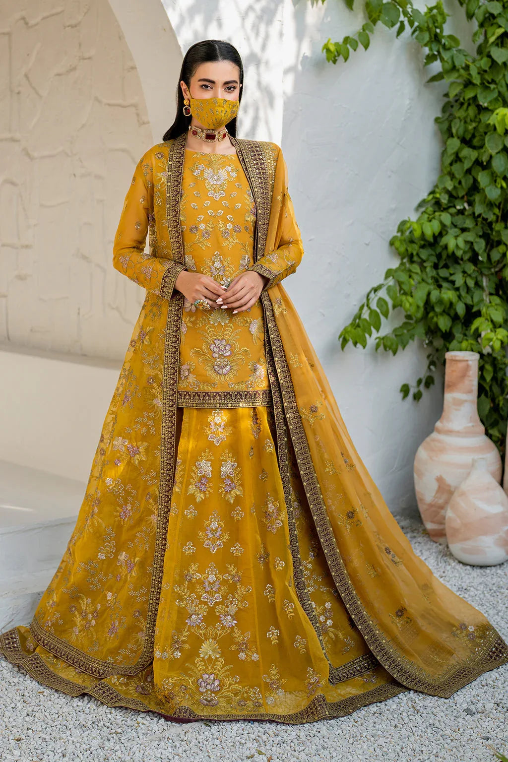 Flossie | Naqsh Formals | S-1404 (B) - Aqsa Fabrics
