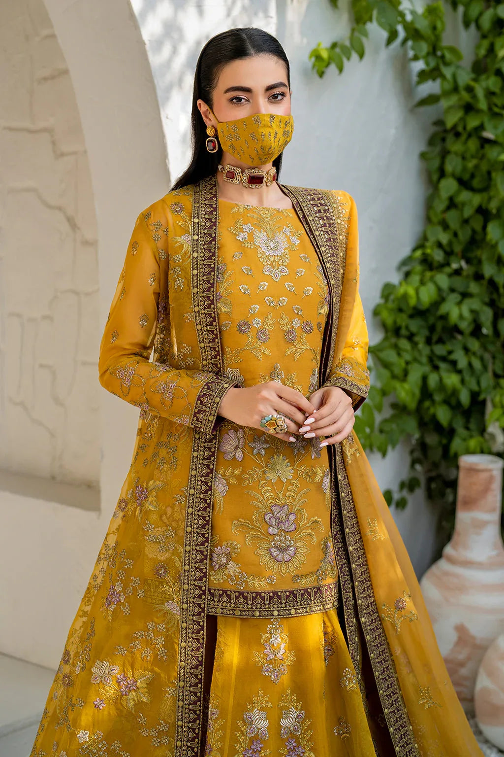 Flossie | Naqsh Formals | S-1404 (B) - Aqsa Fabrics