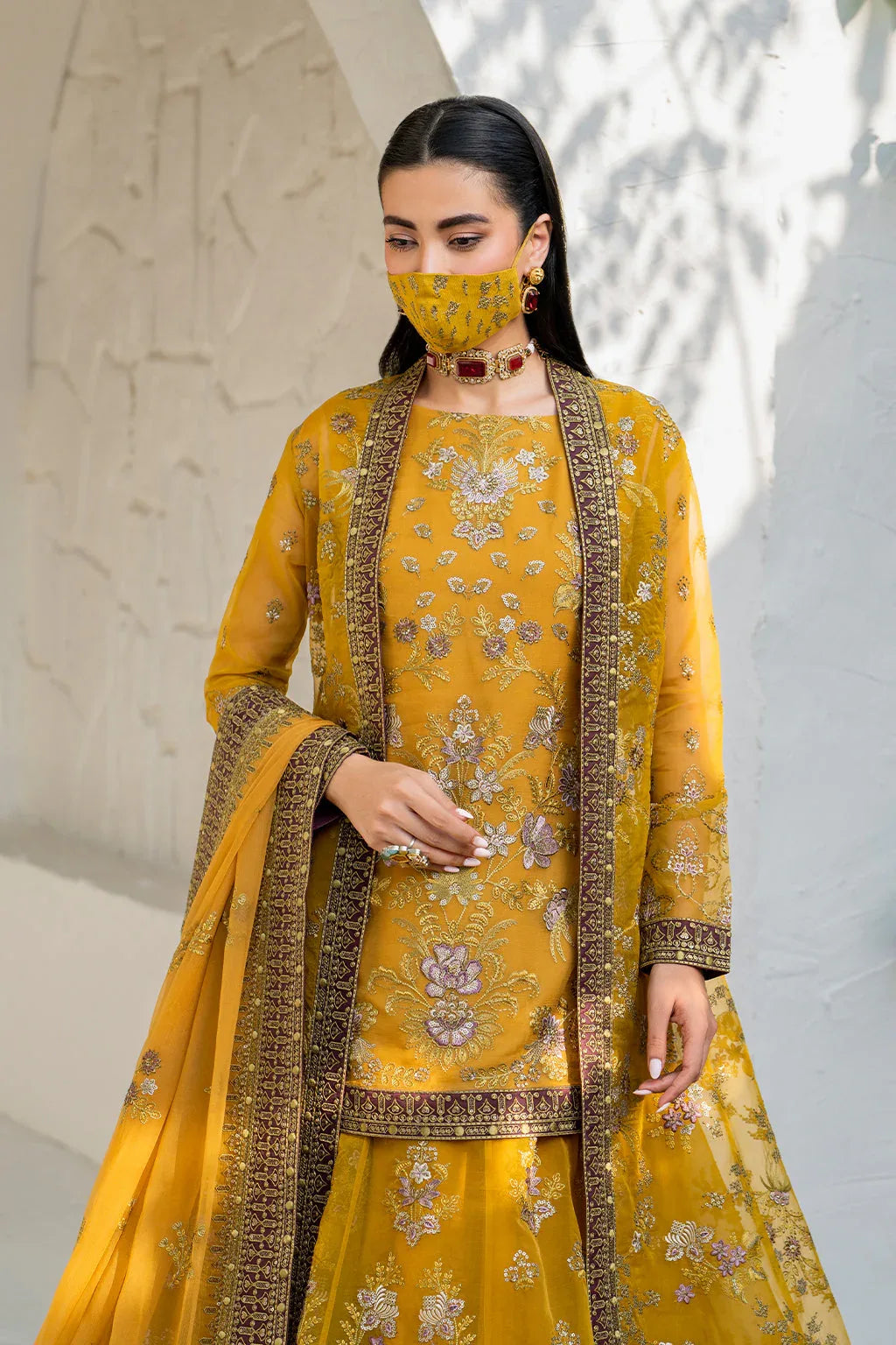 Flossie | Naqsh Formals | S-1404 (B) - Aqsa Fabrics