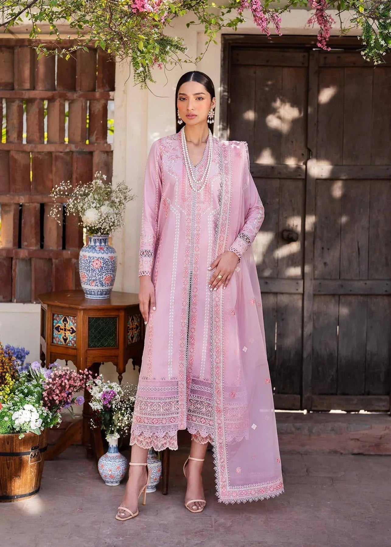 Akbar Aslam | Pret Lawn | MYSTERE - Aqsa Fabrics