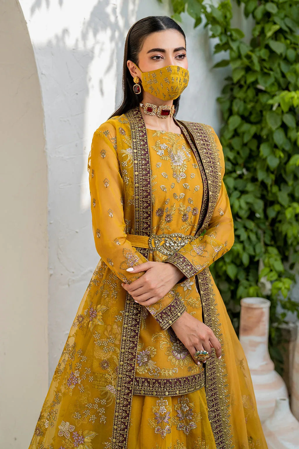 Flossie | Naqsh Formals | S-1404 (B) - Aqsa Fabrics