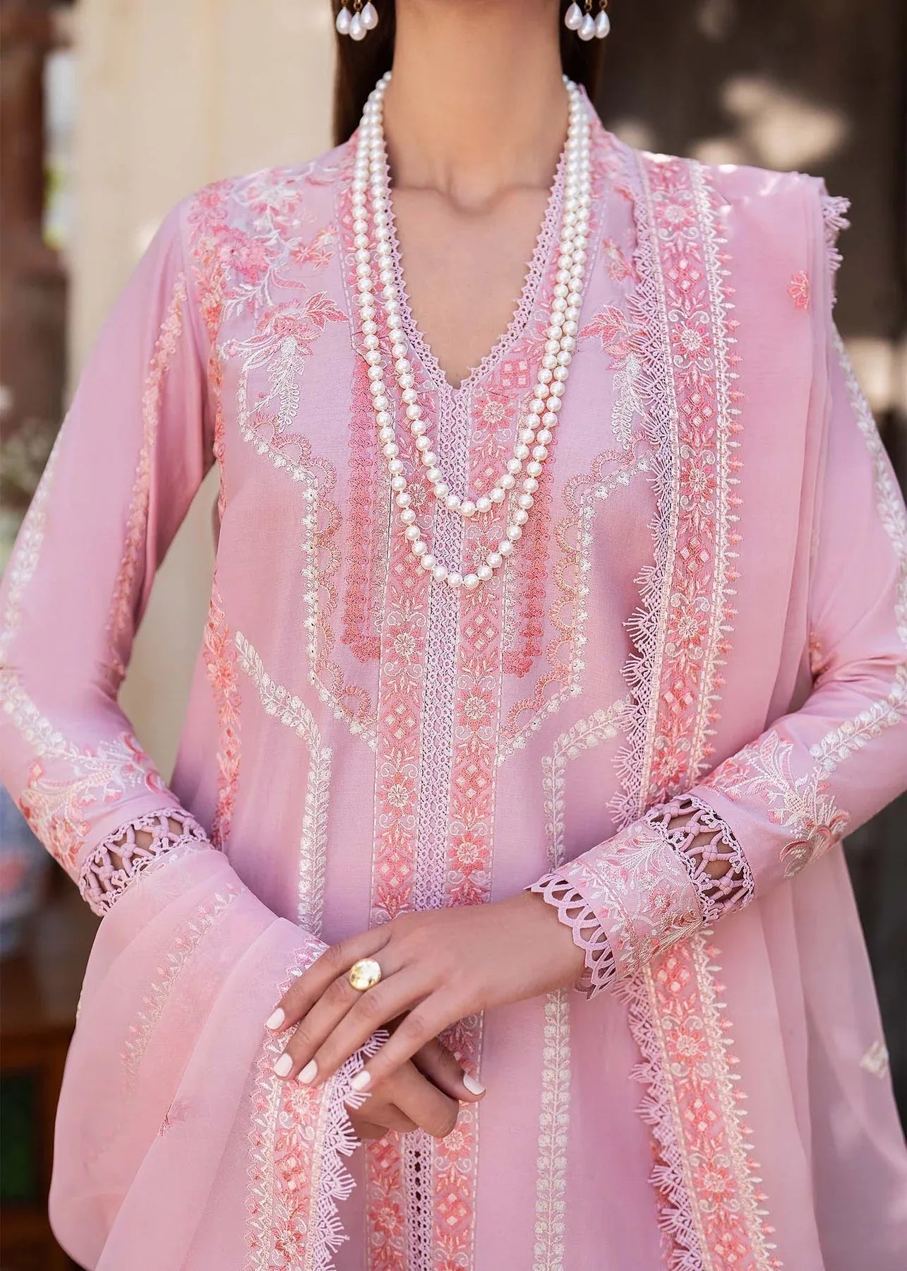Akbar Aslam | Pret Lawn | MYSTERE - Aqsa Fabrics