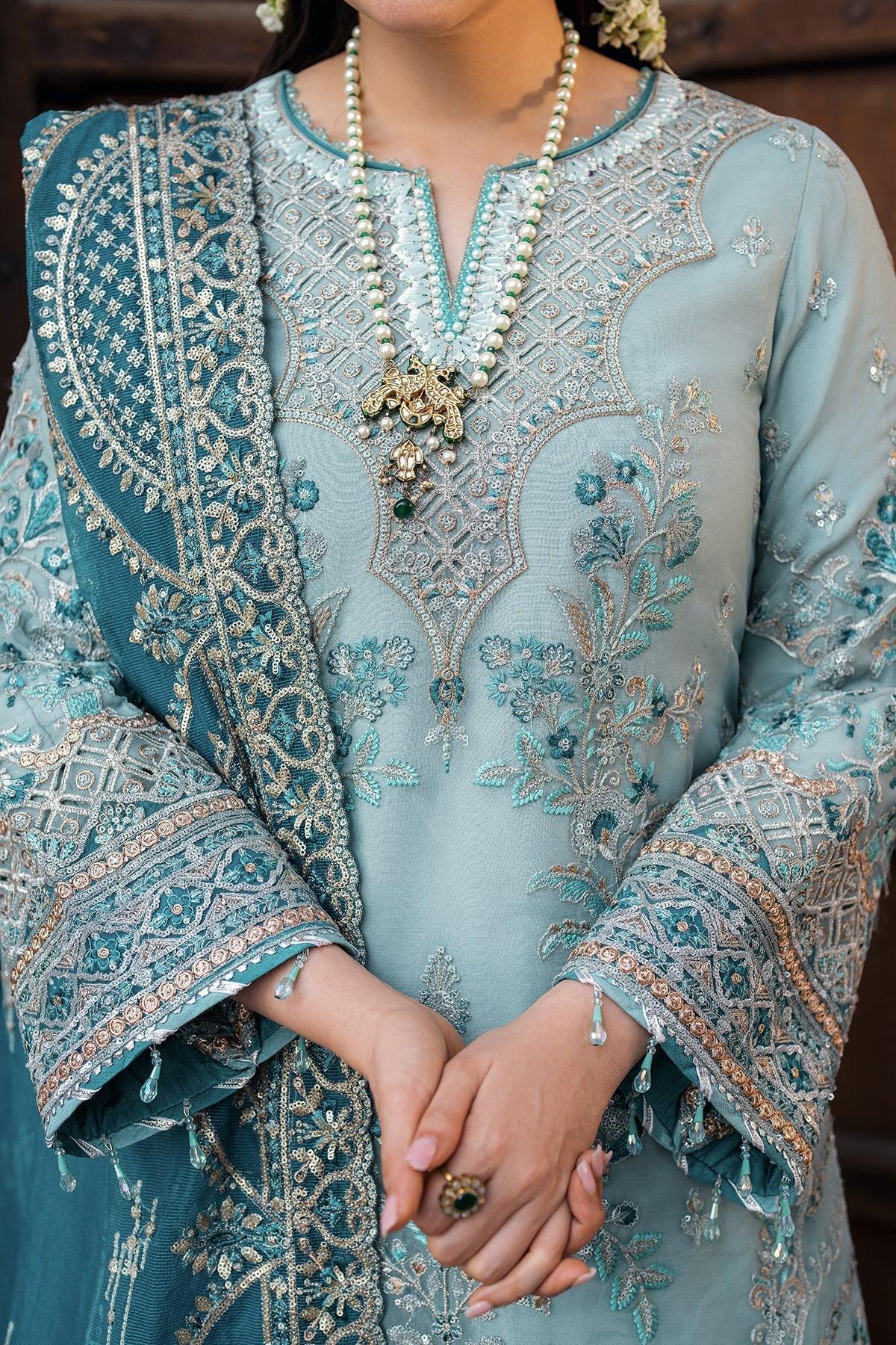 Imrozia Premium | Meeras Luxury Eid 25 | I-225 FEROZA - Aqsa Fabrics