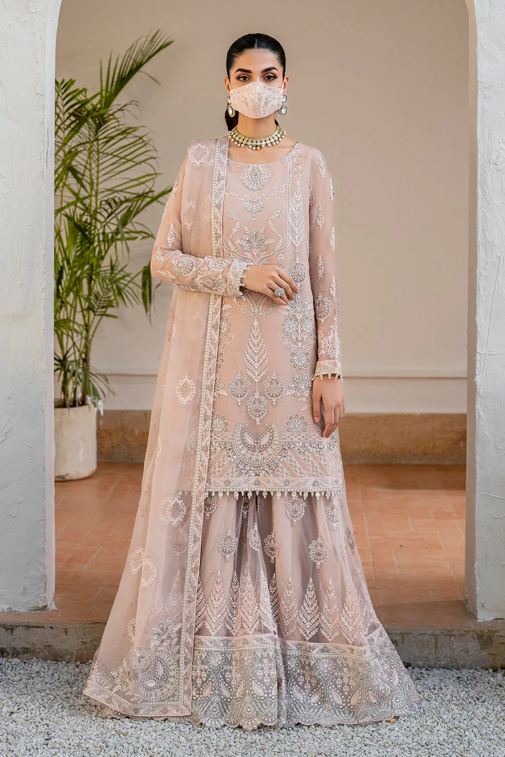 Flossie | Naqsh Formals | S-1403 (B) - Aqsa Fabrics