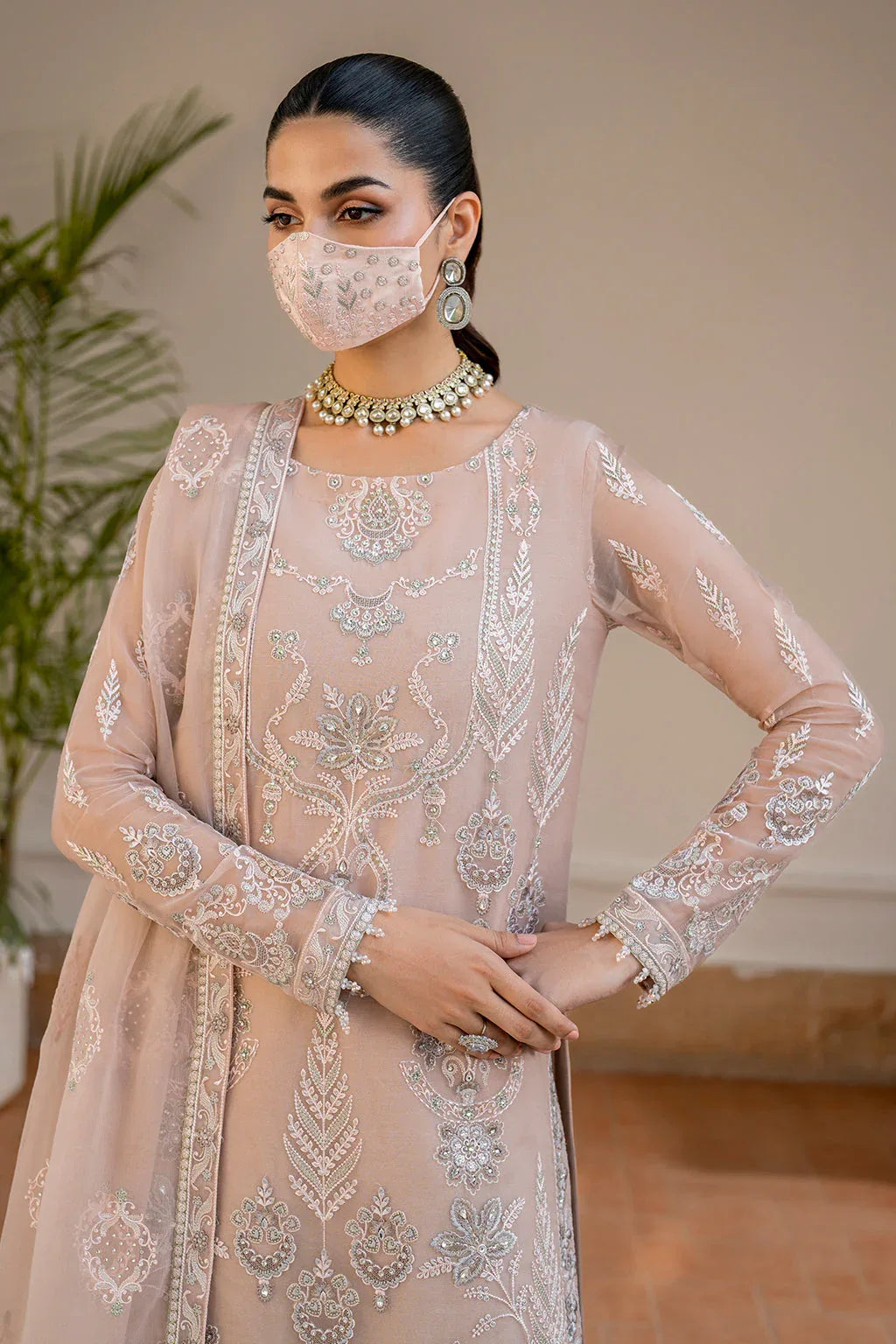 Flossie | Naqsh Formals | S-1403 (B) - Aqsa Fabrics