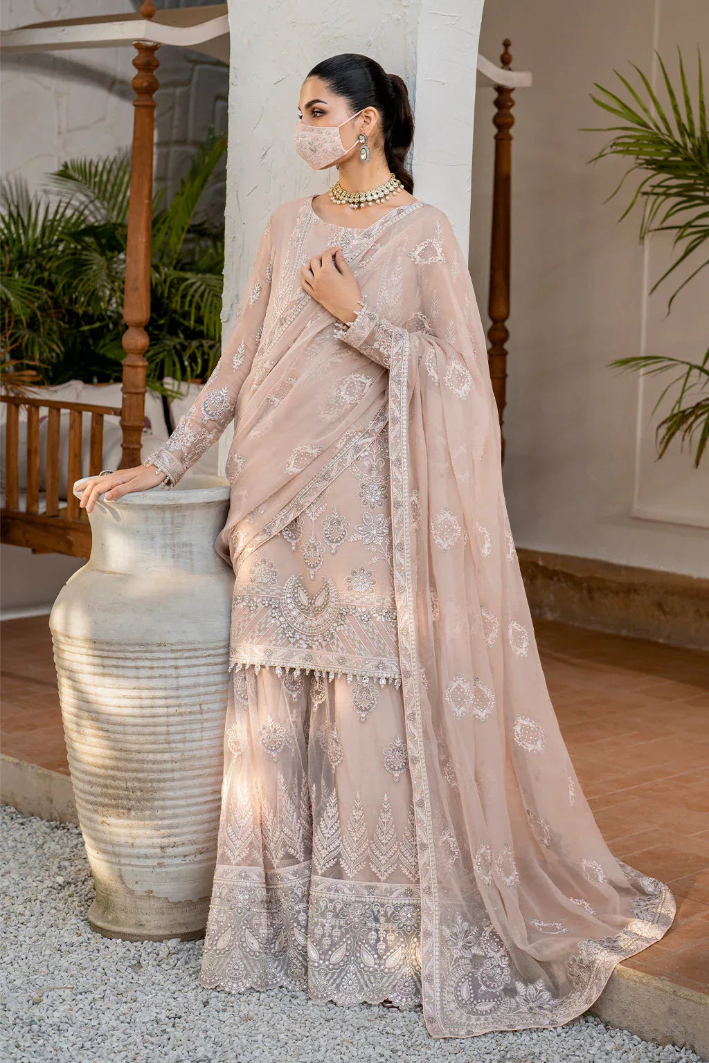 Flossie | Naqsh Formals | S-1403 (B) - Aqsa Fabrics