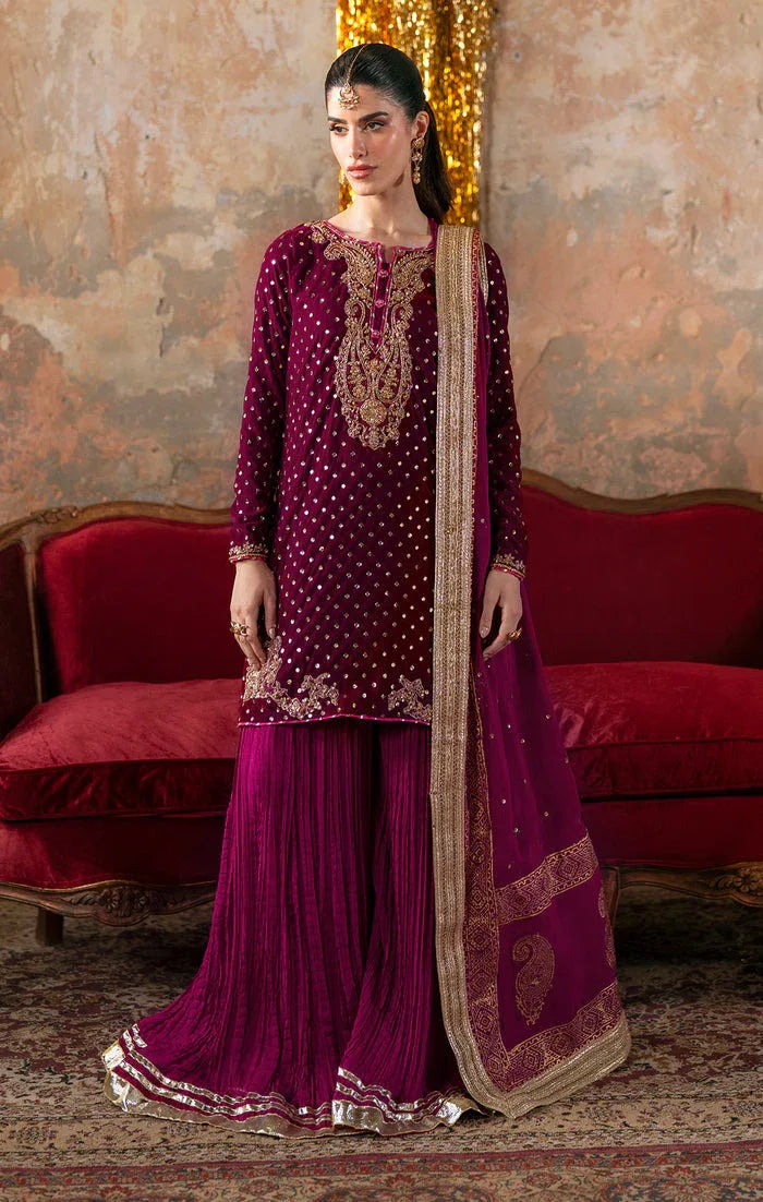 Maya | Viola Luxe Velvet 25 | ELVINA - Aqsa Fabrics