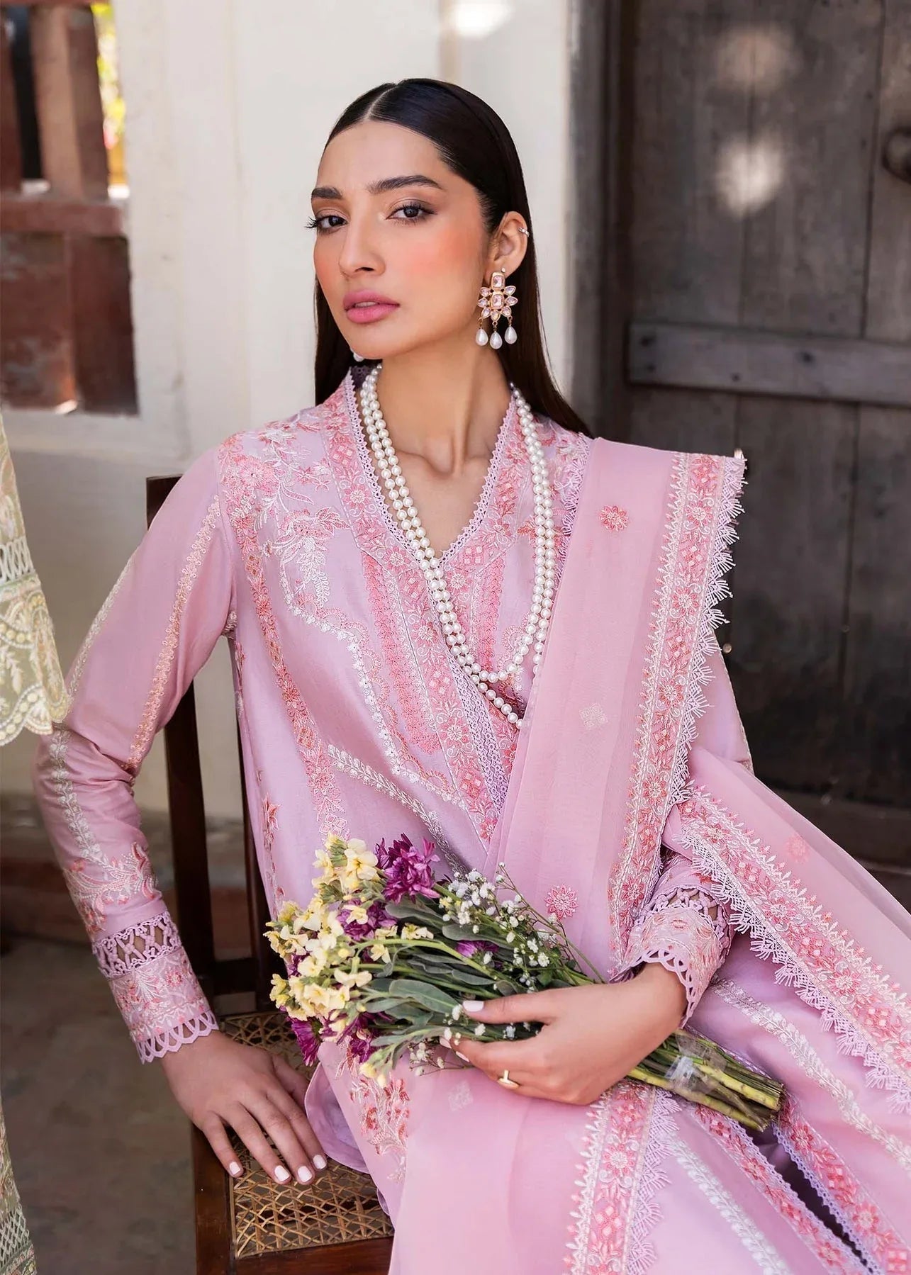 Akbar Aslam | Pret Lawn | MYSTERE - Aqsa Fabrics