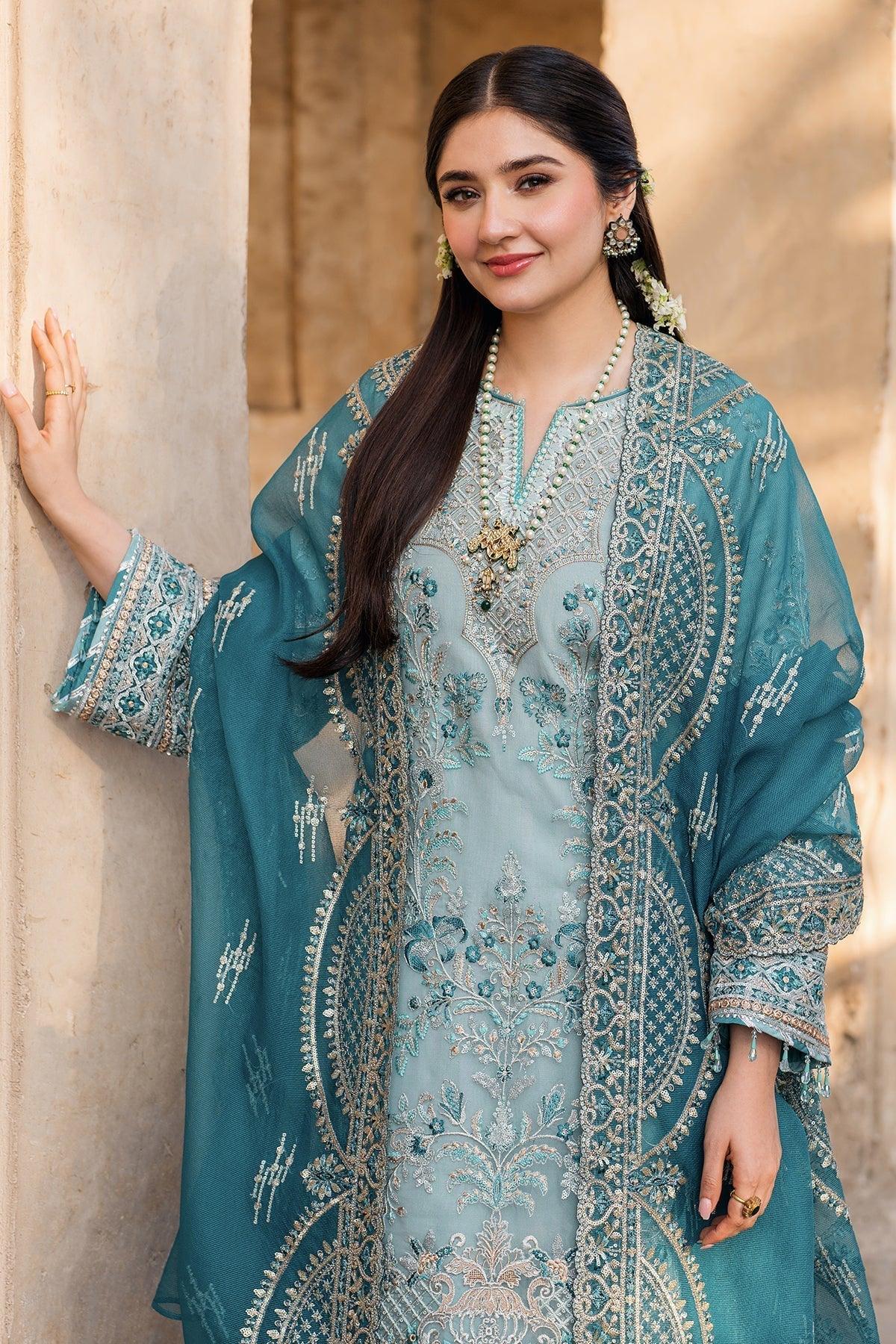 Imrozia Premium | Meeras Luxury Eid 25 | I-225 FEROZA - Aqsa Fabrics
