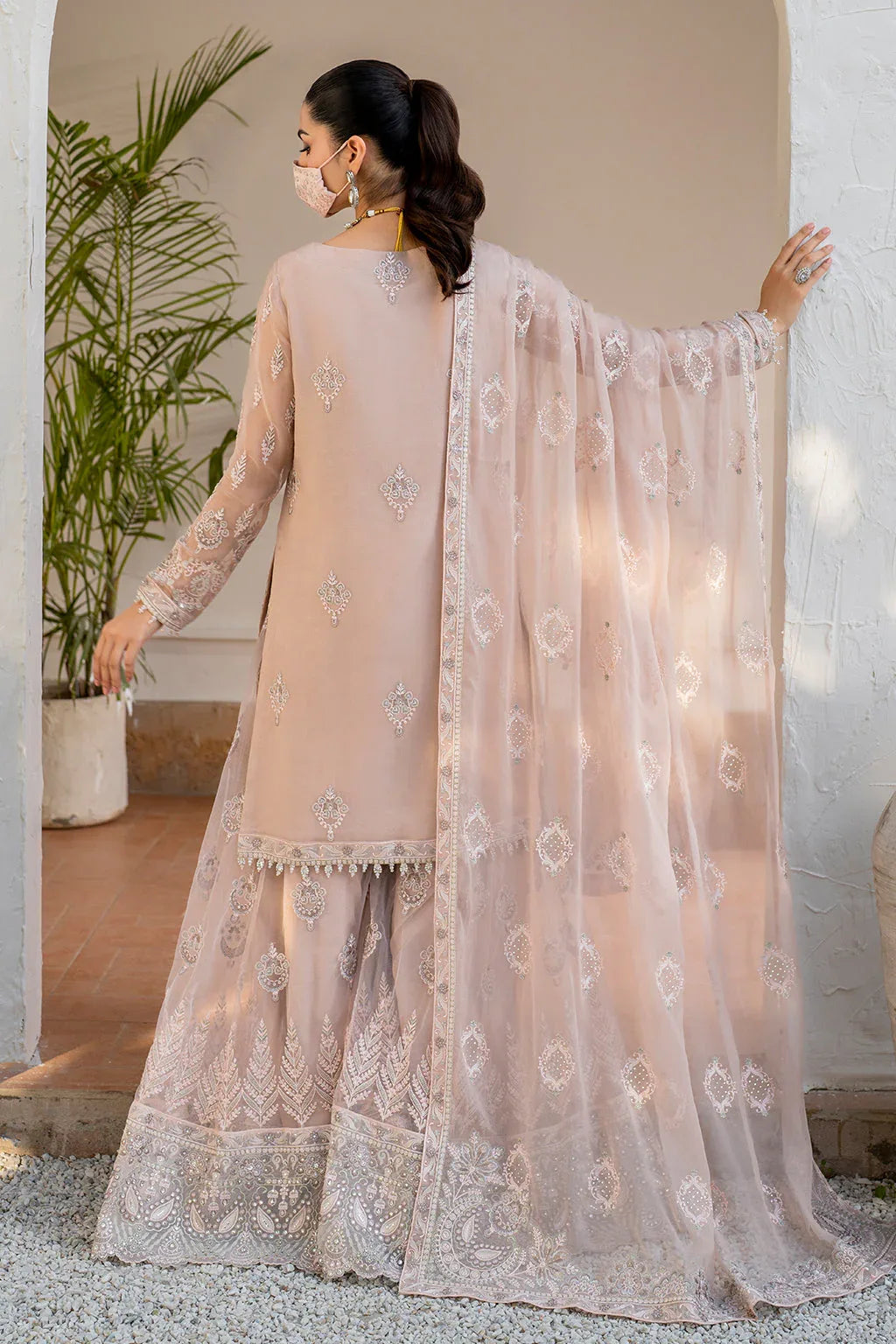 Flossie | Naqsh Formals | S-1403 (B) - Aqsa Fabrics