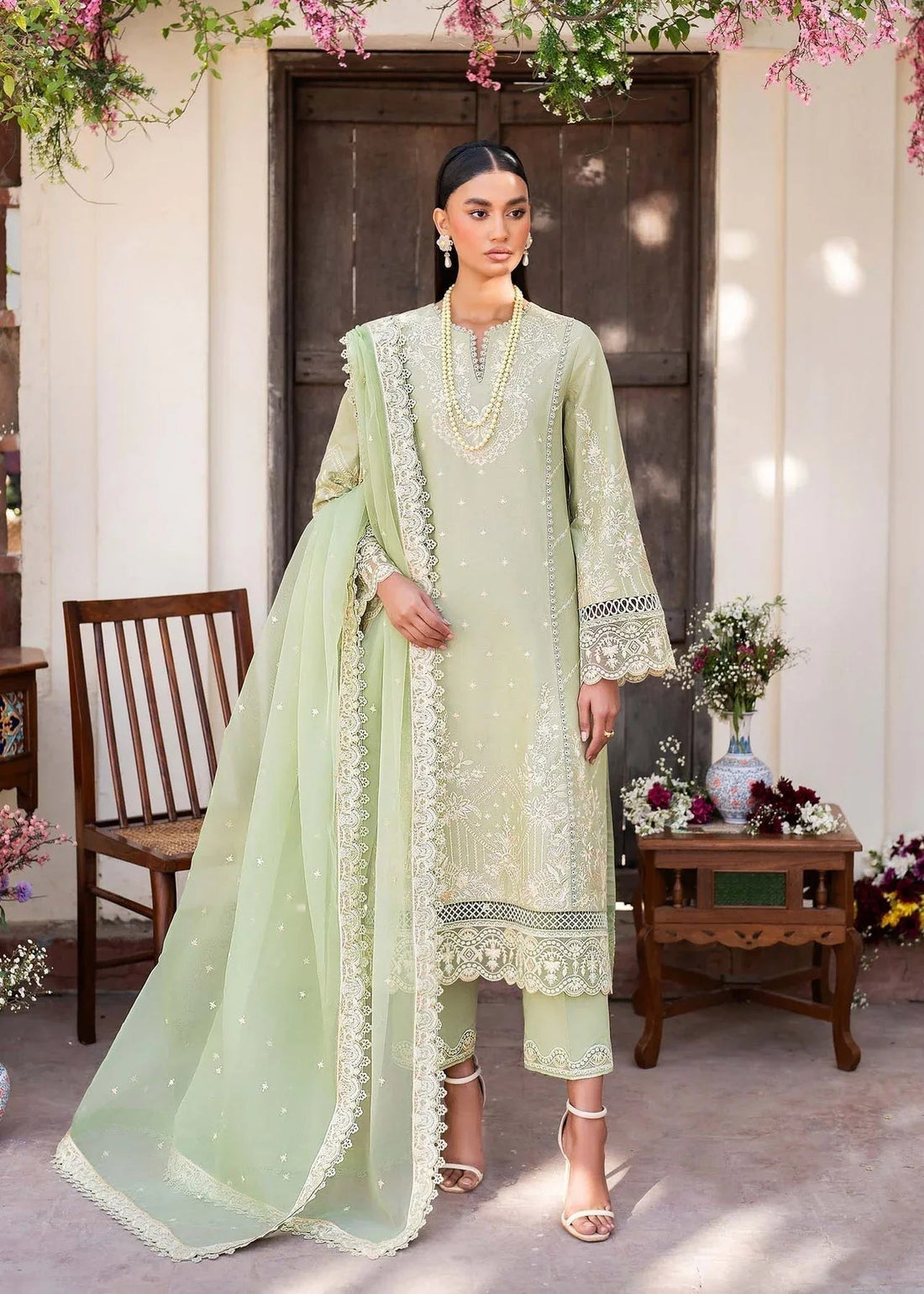 Akbar Aslam | Pret Lawn | CHIC - Aqsa Fabrics