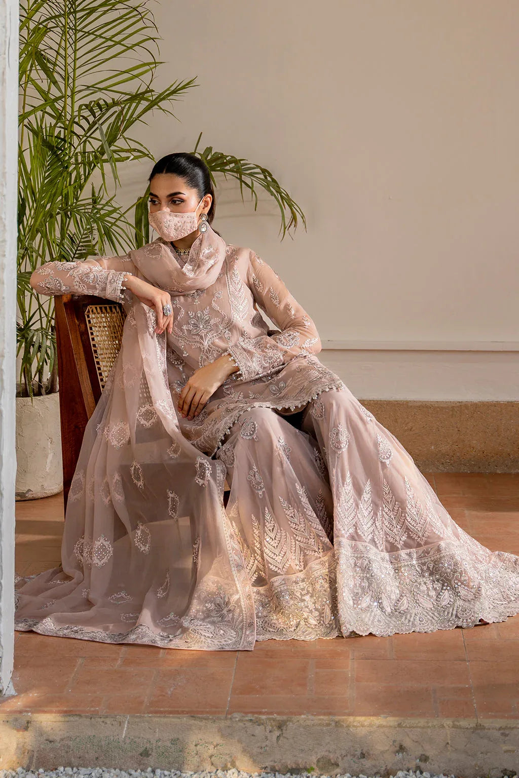 Flossie | Naqsh Formals | S-1403 (B) - Aqsa Fabrics
