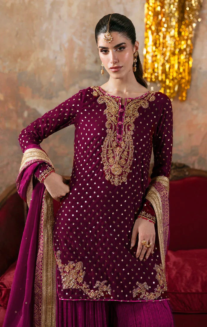 Maya | Viola Luxe Velvet 25 | ELVINA - Aqsa Fabrics