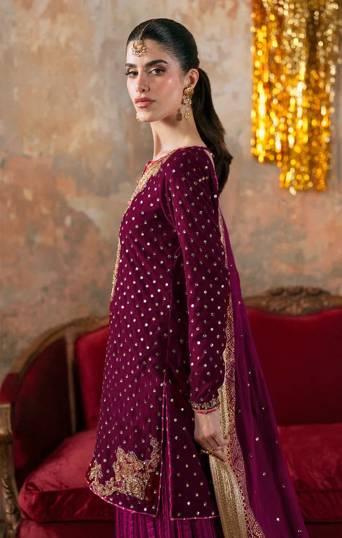 Maya | Viola Luxe Velvet 25 | ELVINA - Aqsa Fabrics