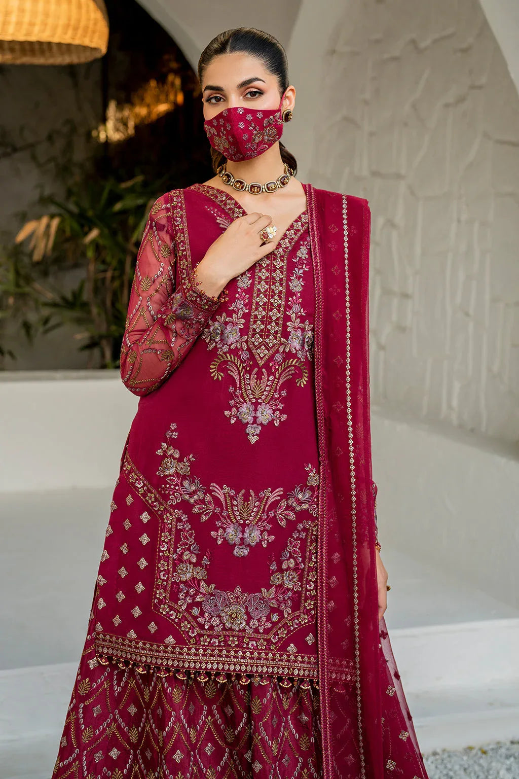 Flossie | Naqsh Formals | S-1402 (B) - Aqsa Fabrics