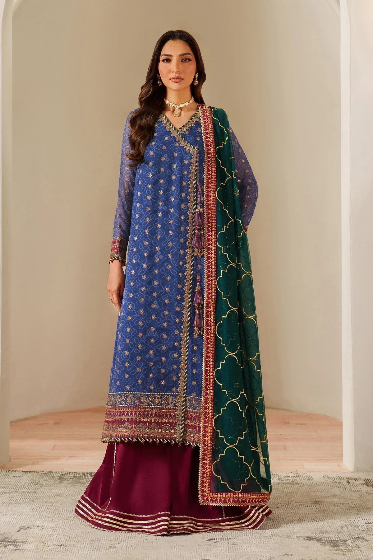 Alizeh | Fleur Chiffon |  AF-CH-2198-Rahsa - Aqsa Fabrics