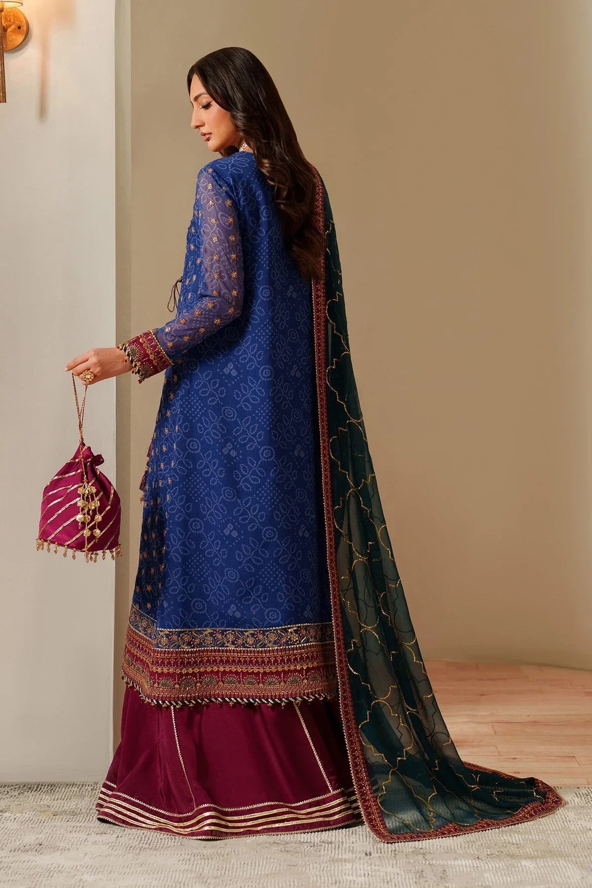 Alizeh | Fleur Chiffon |  AF-CH-2198-Rahsa - Aqsa Fabrics