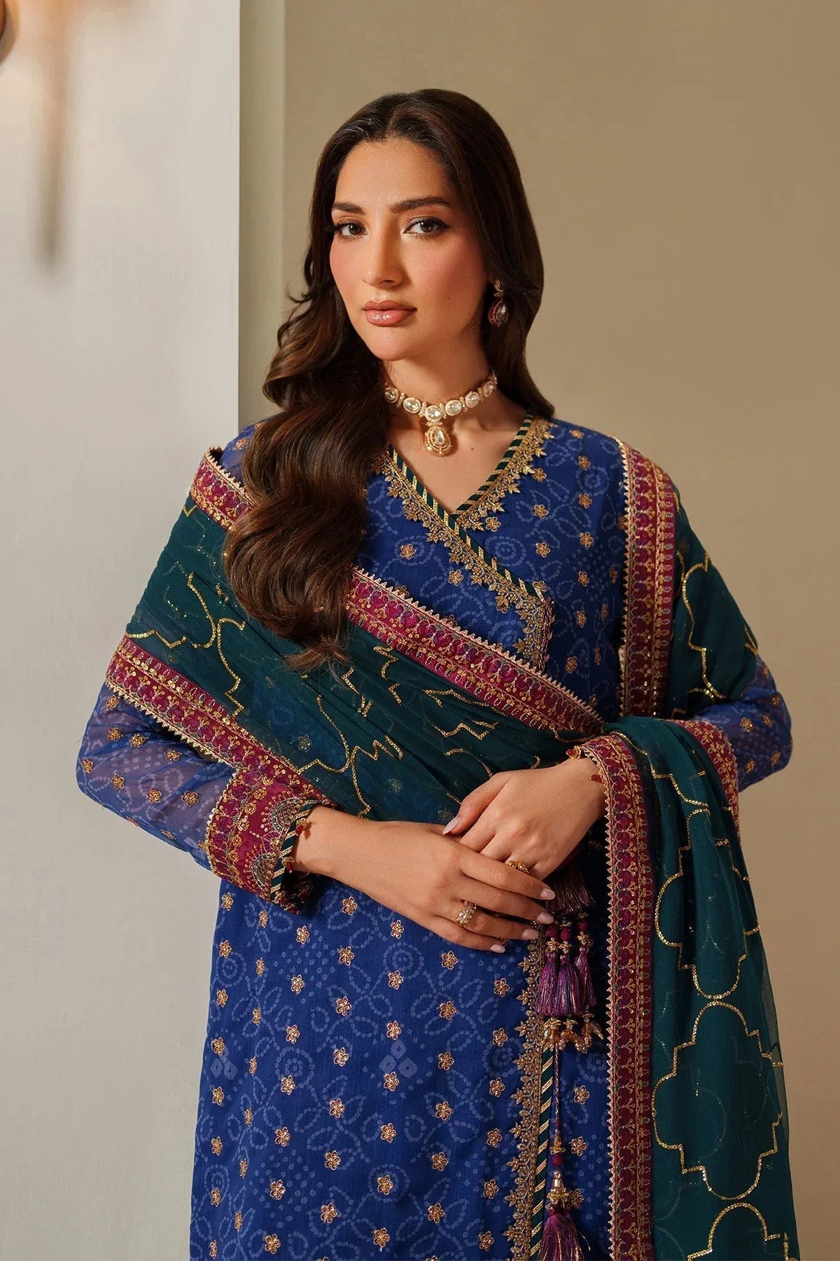 Alizeh | Fleur Chiffon |  AF-CH-2198-Rahsa - Aqsa Fabrics