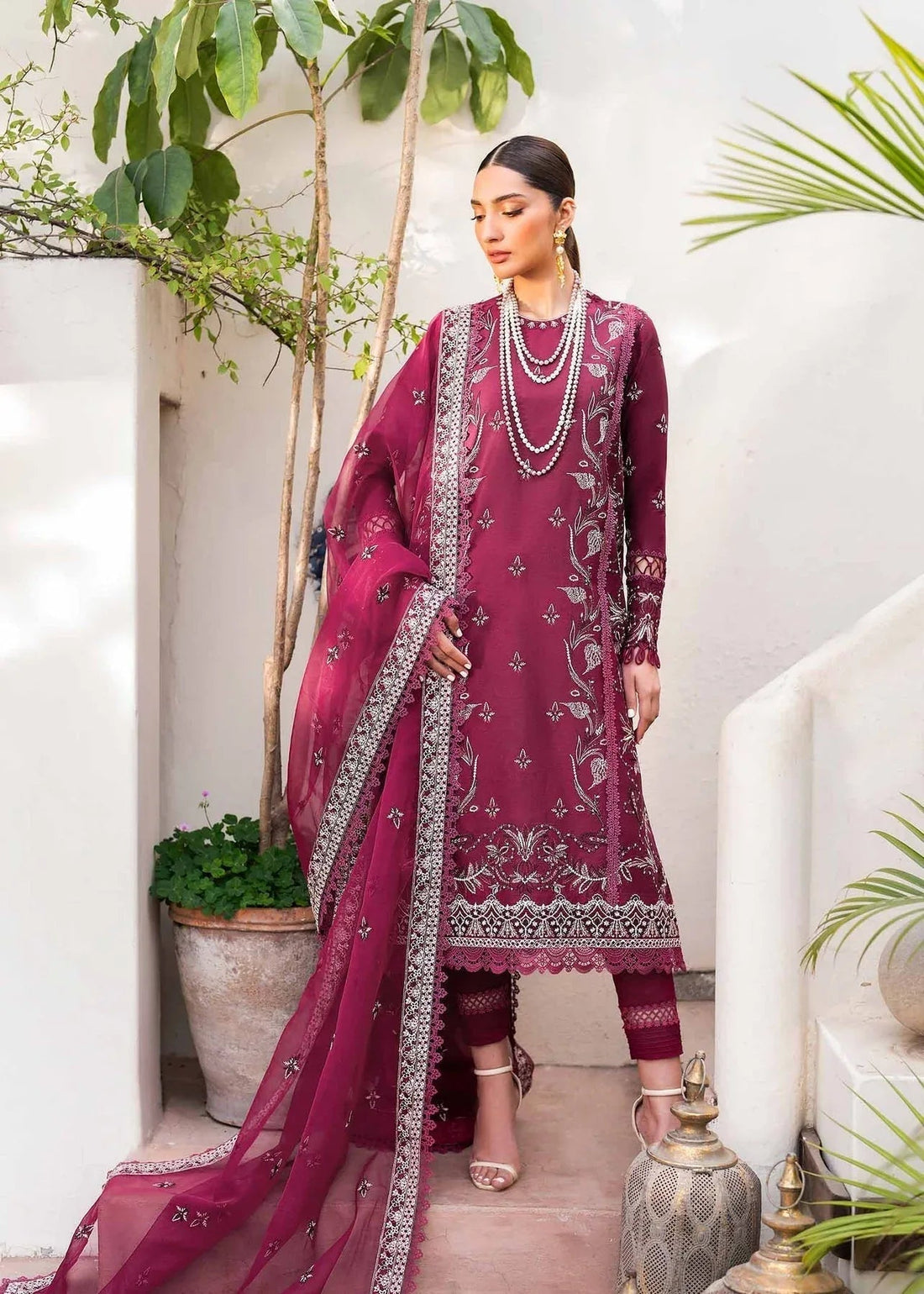 Akbar Aslam | Pret Lawn | PRESTIGE - Aqsa Fabrics