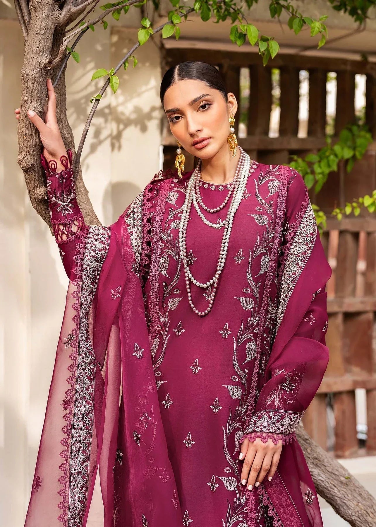 Akbar Aslam | Pret Lawn | PRESTIGE - Aqsa Fabrics