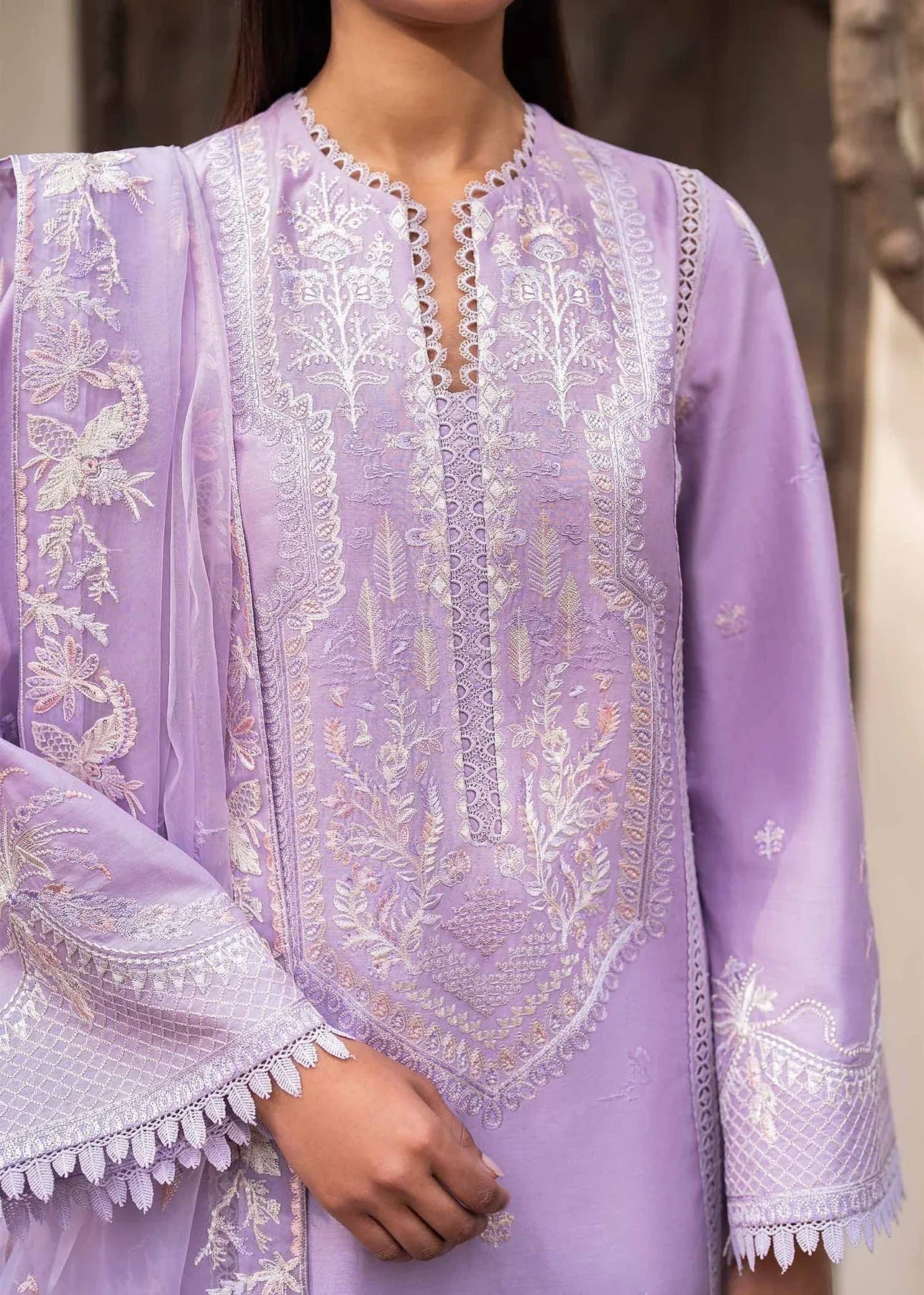 Akbar Aslam | Pret Lawn | CALIN - Aqsa Fabrics