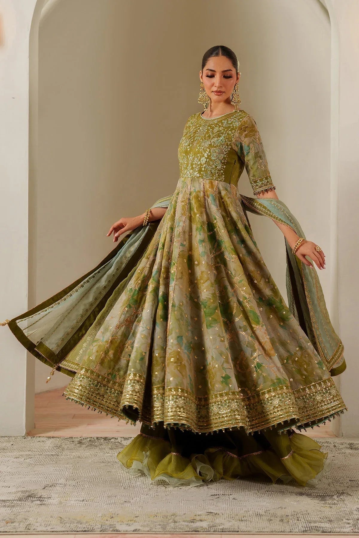 Alizeh | Fleur Chiffon |  AF-CH-2195-Renee - Aqsa Fabrics