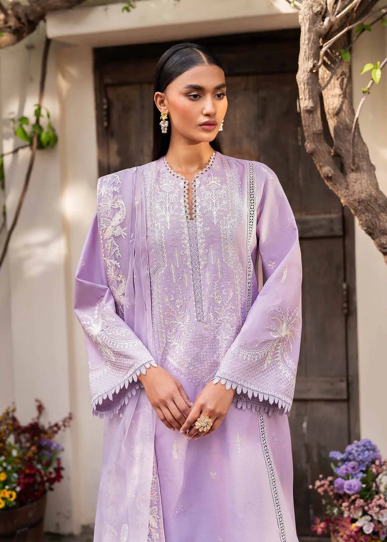 Akbar Aslam | Pret Lawn | CALIN - Aqsa Fabrics