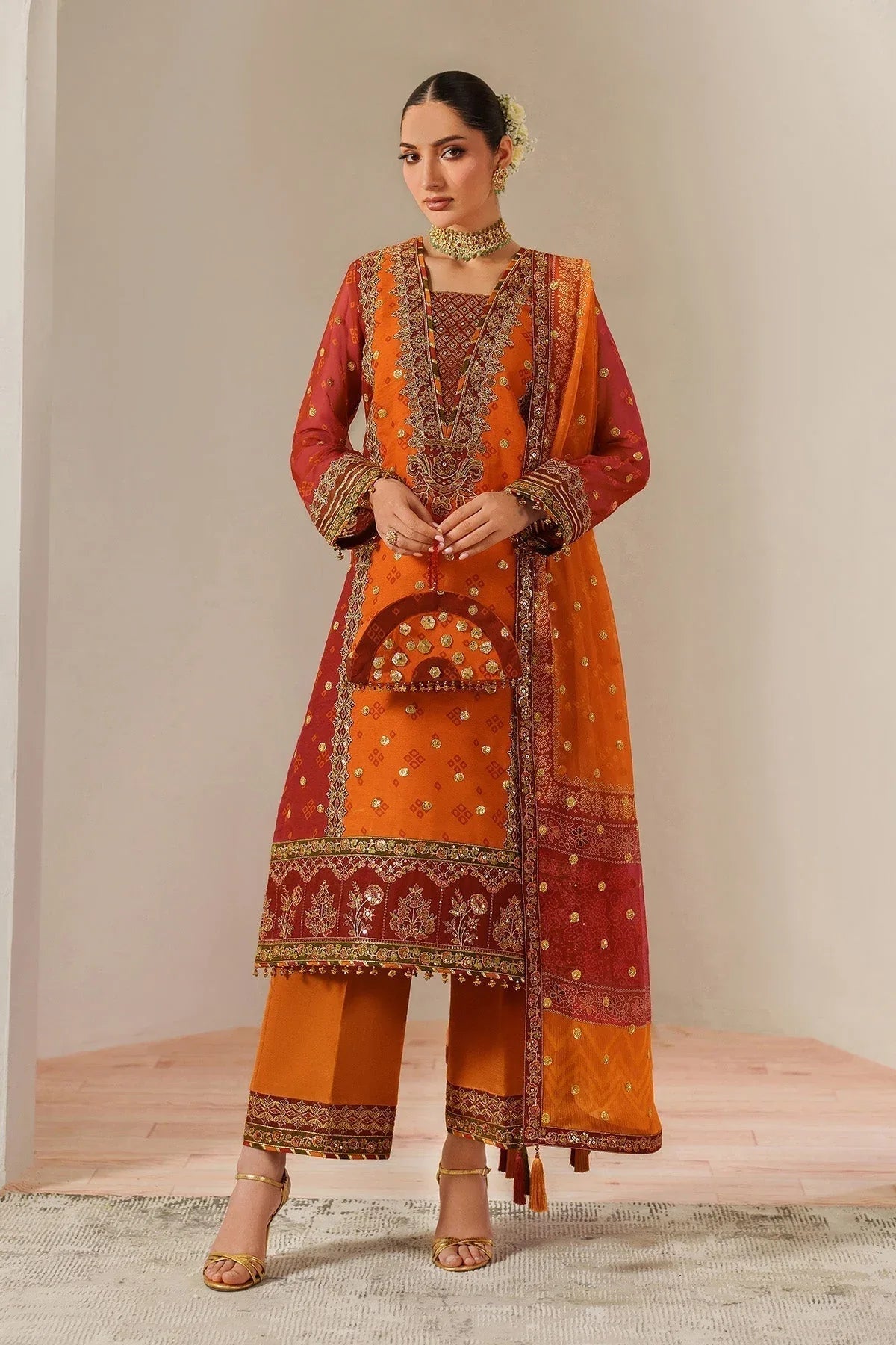 Alizeh | Fleur Chiffon |  AF-CH-2194-Zyne - Aqsa Fabrics