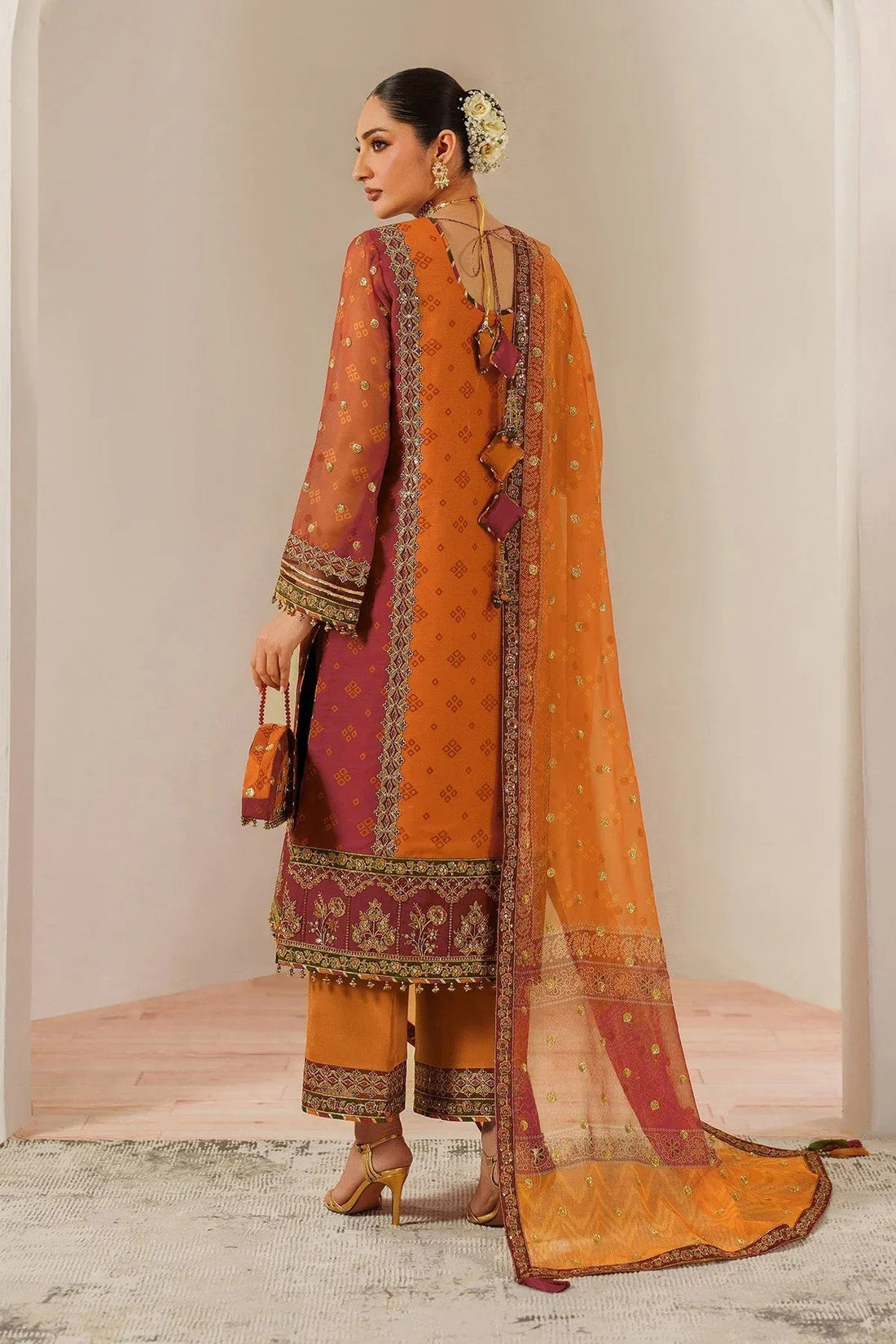 Alizeh | Fleur Chiffon |  AF-CH-2194-Zyne - Aqsa Fabrics