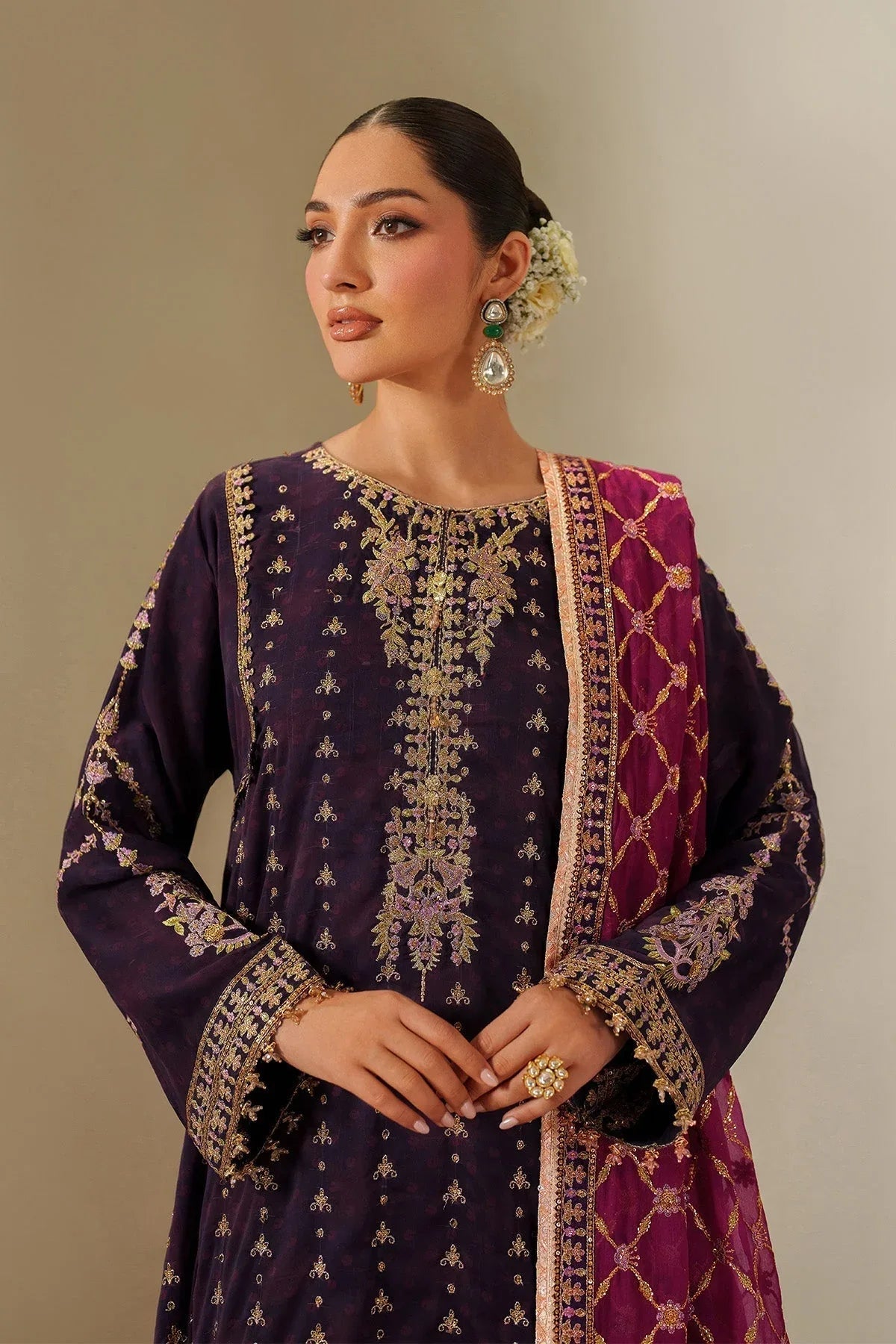 Alizeh | Fleur Chiffon |  AF-CH-2196-Reya - Aqsa Fabrics