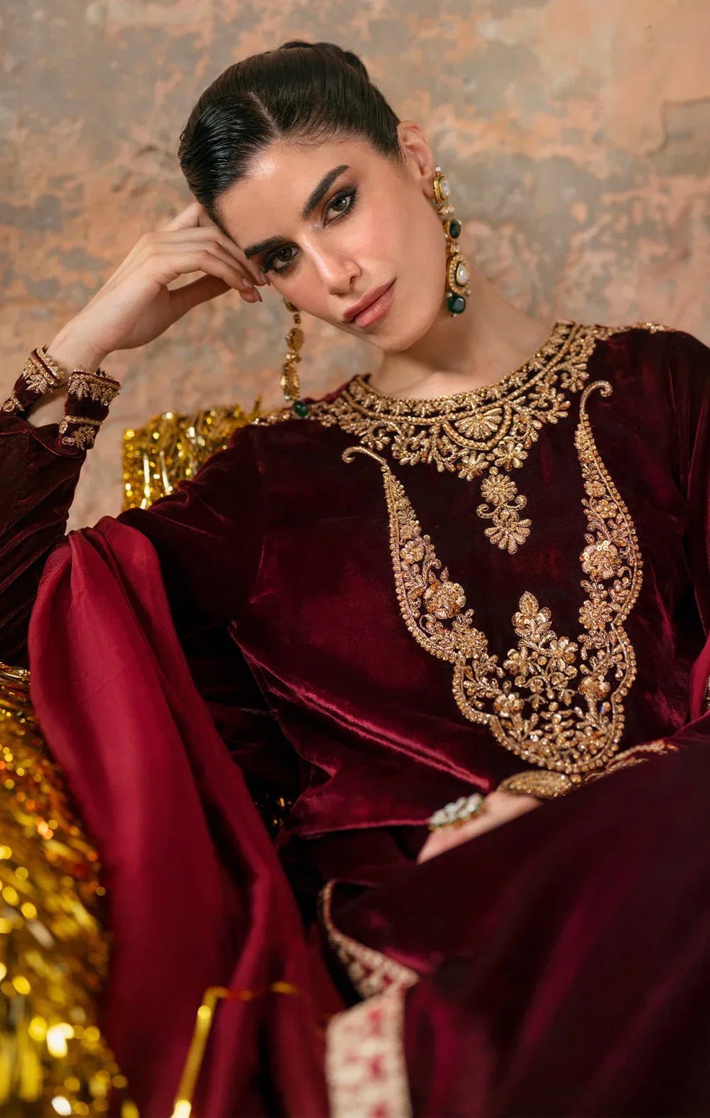 Maya | Viola Luxe Velvet 25 | NYRA - Aqsa Fabrics