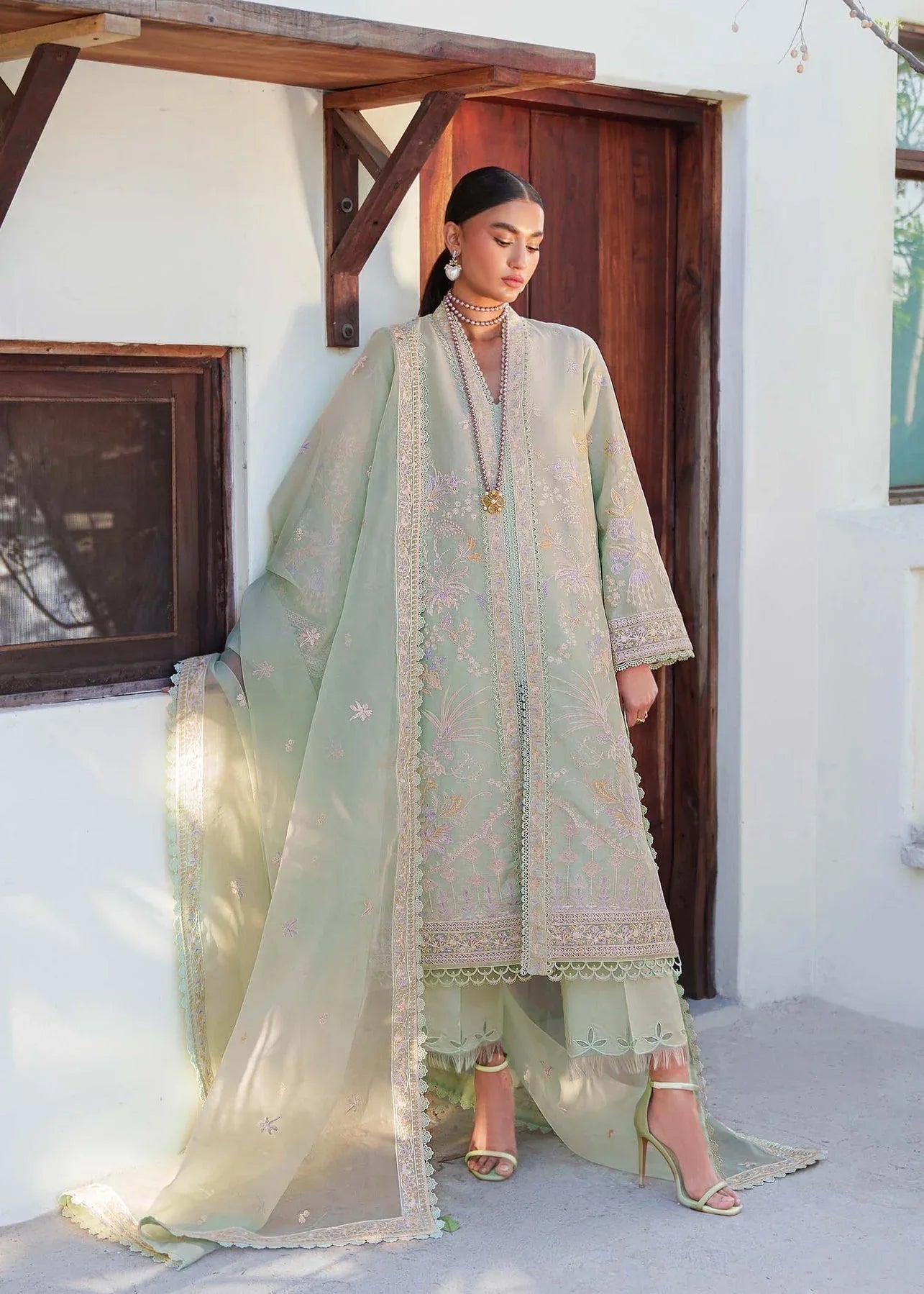 Akbar Aslam | Pret Lawn | CHARME - Aqsa Fabrics