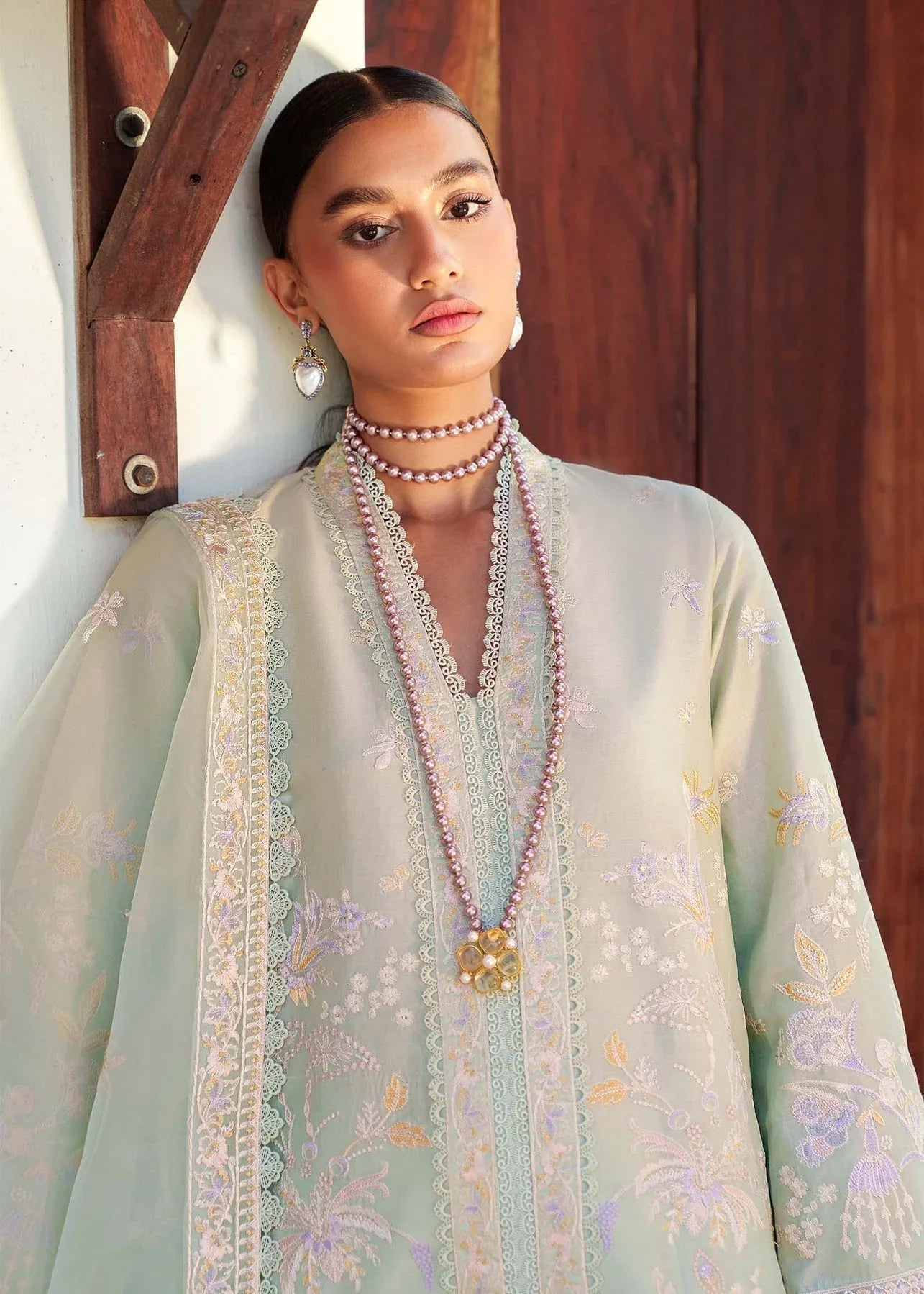 Akbar Aslam | Pret Lawn | CHARME - Aqsa Fabrics