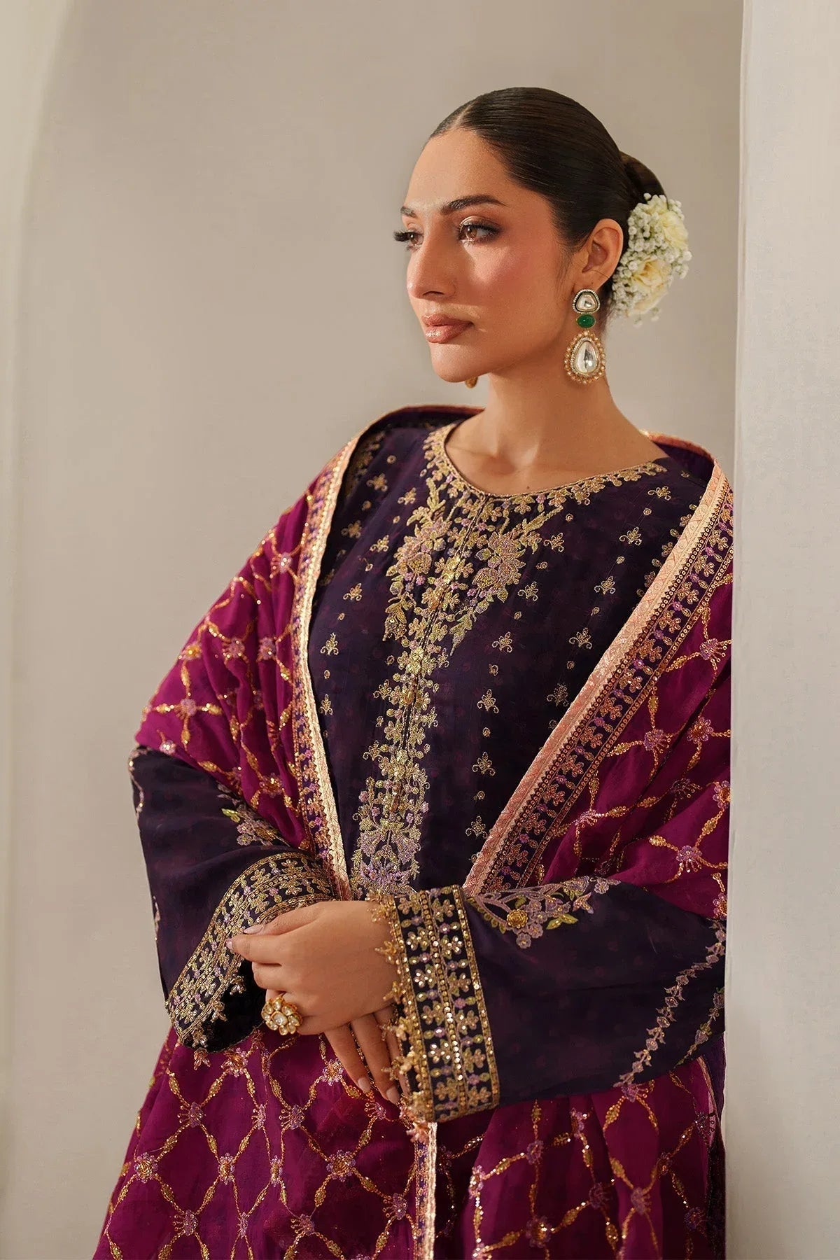 Alizeh | Fleur Chiffon |  AF-CH-2196-Reya - Aqsa Fabrics